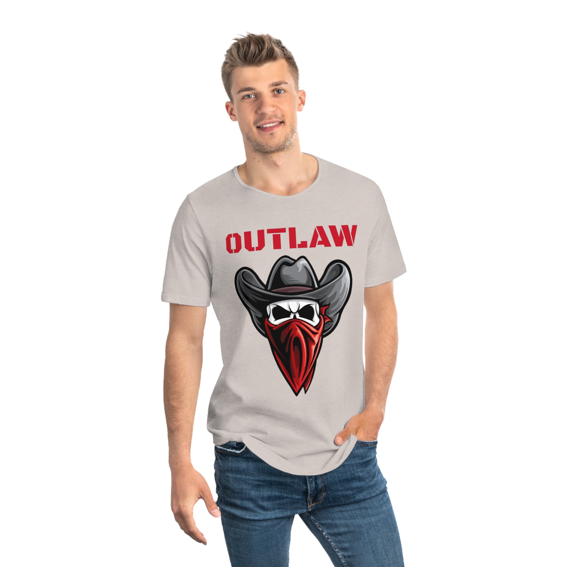 OUTLAW Men's Jersey Curved Hem Tee