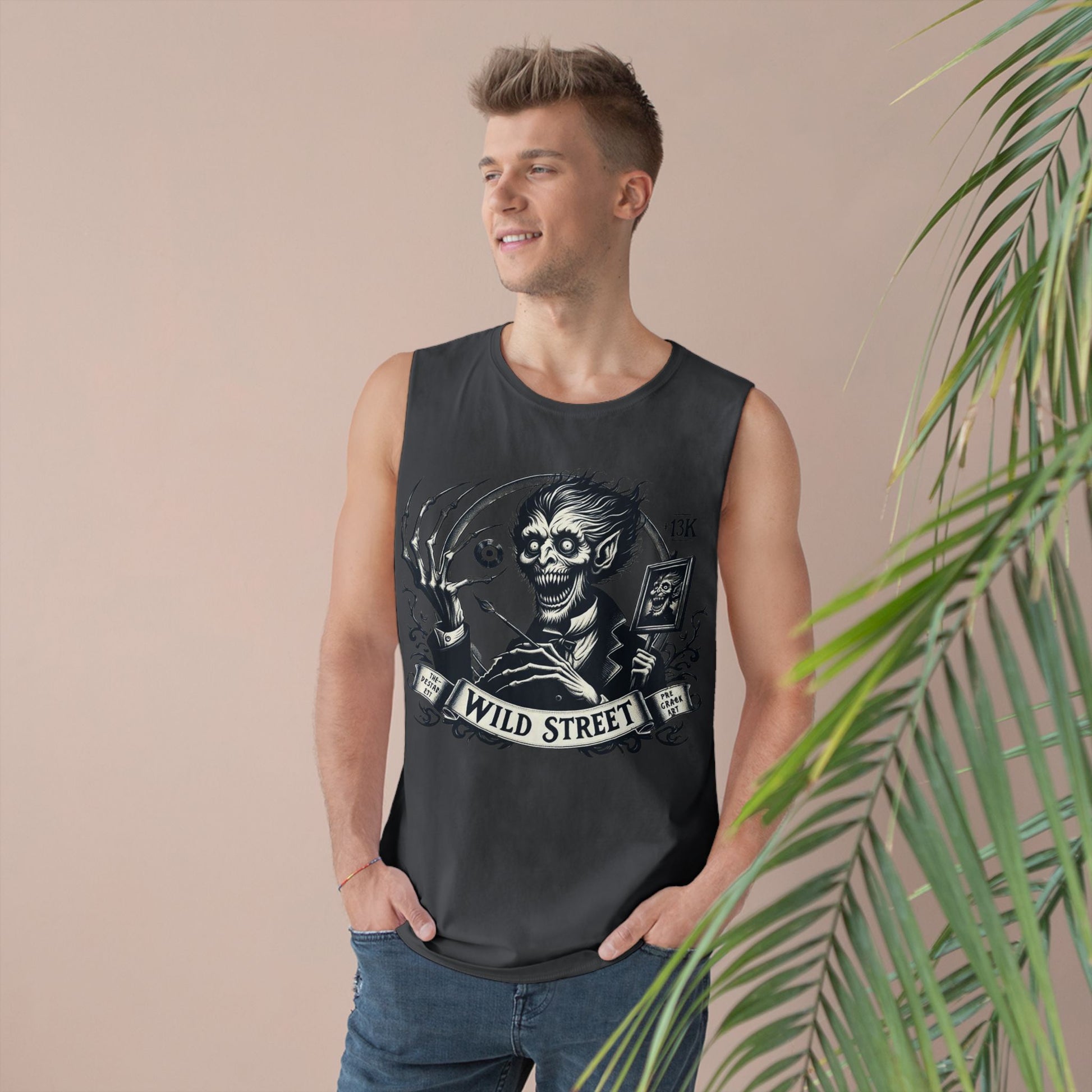 Crazy Wild Street Sleeveless Tee-Wild Street Graphic Tank Top, Gothic Style Apparel