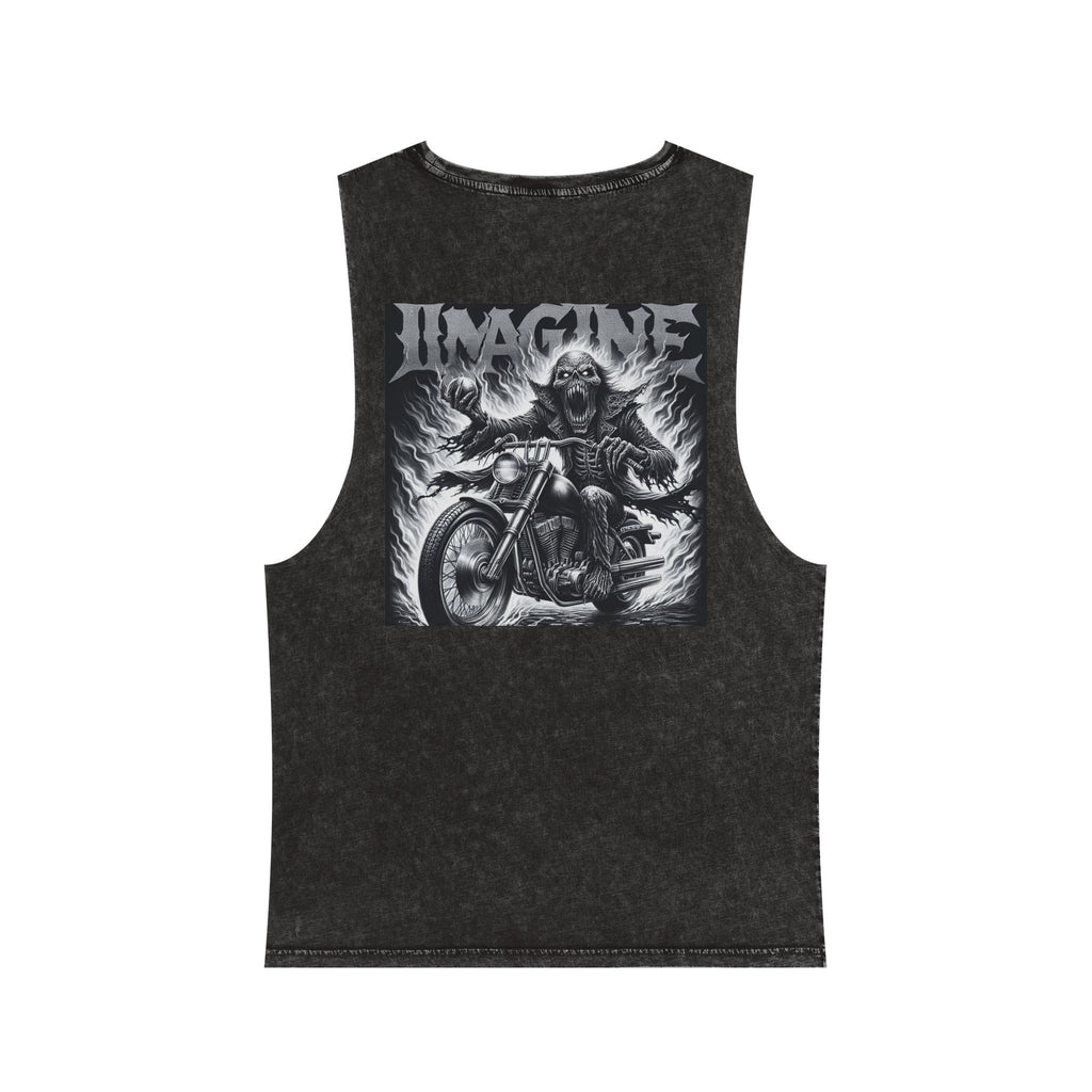 Ghost Riders Unisex Stonewash Tank Top