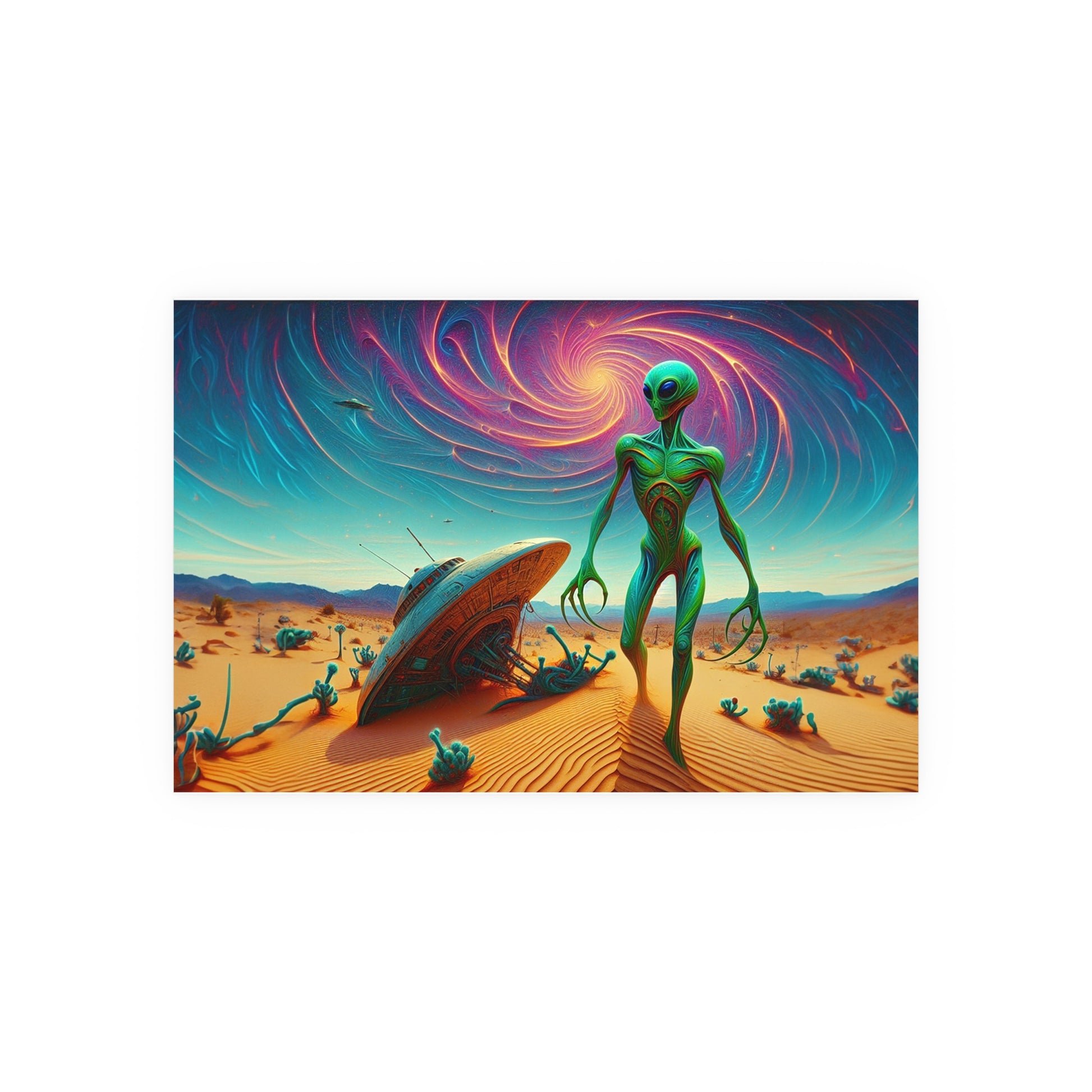 UFO Crash Satin and Archival Matte Poster