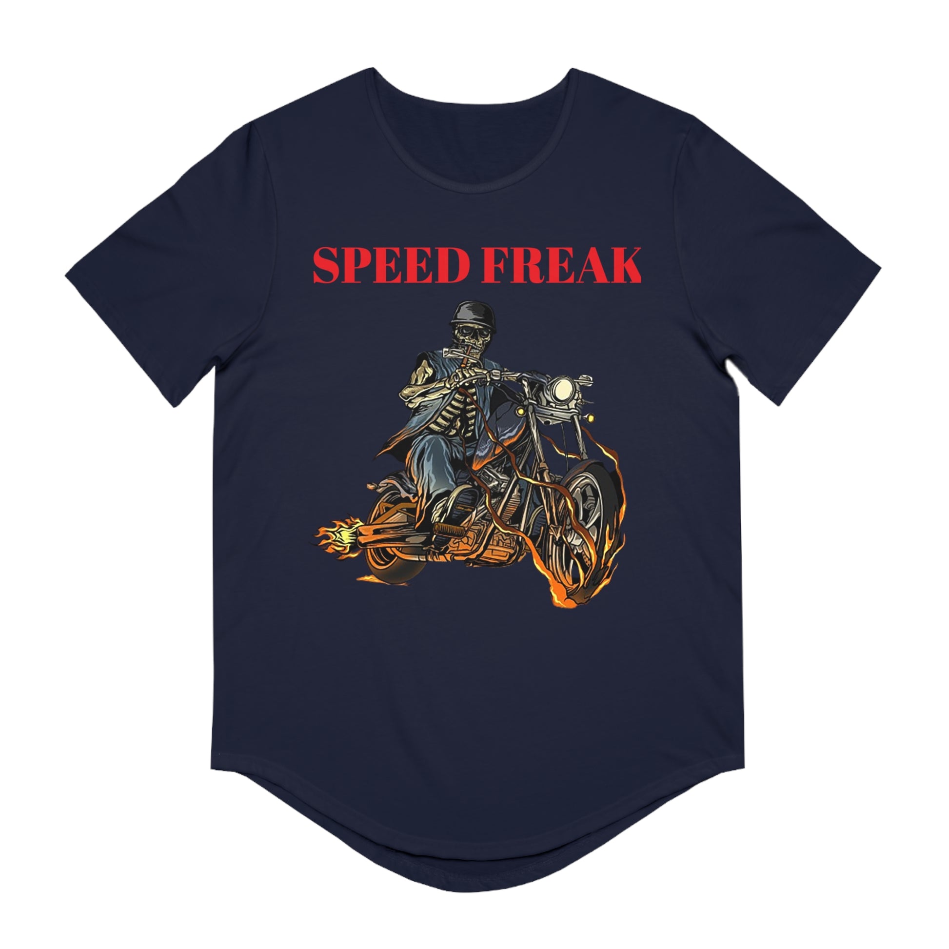 Speed Freak Men's Jersey Curved Hem Tee