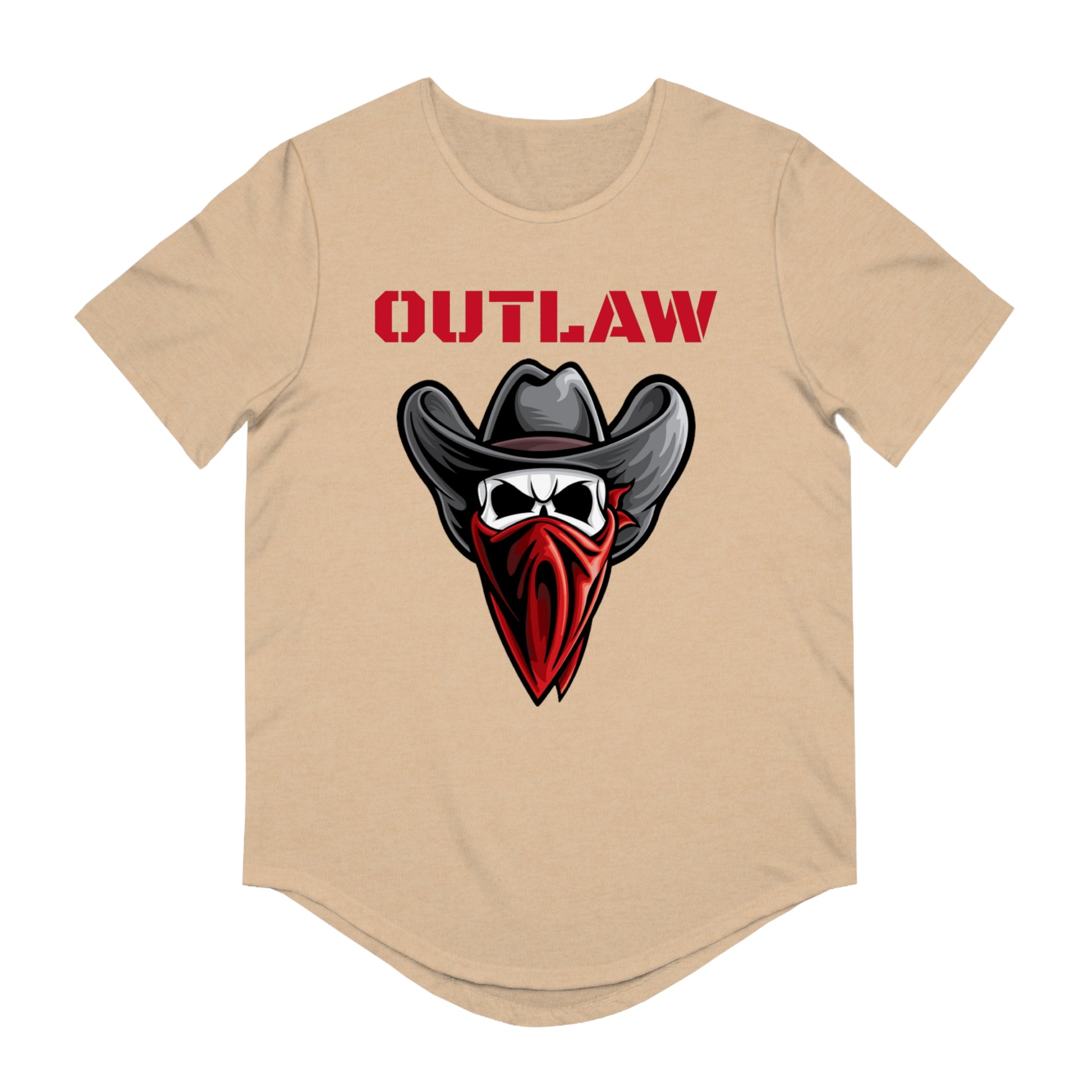 OUTLAW Men's Jersey Curved Hem Tee