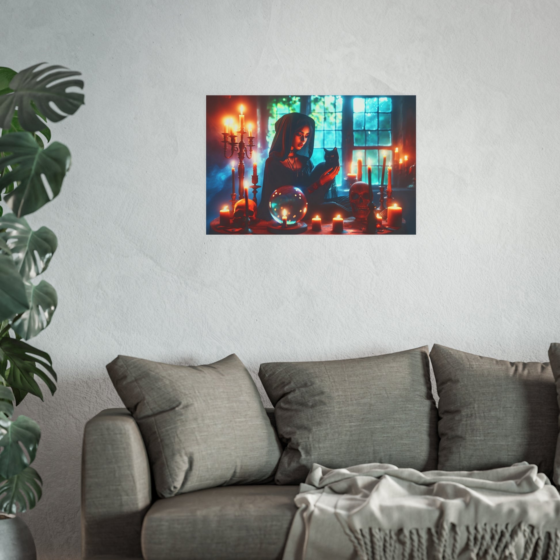 Black Cat Familiar Satin and Archival Matte Poster