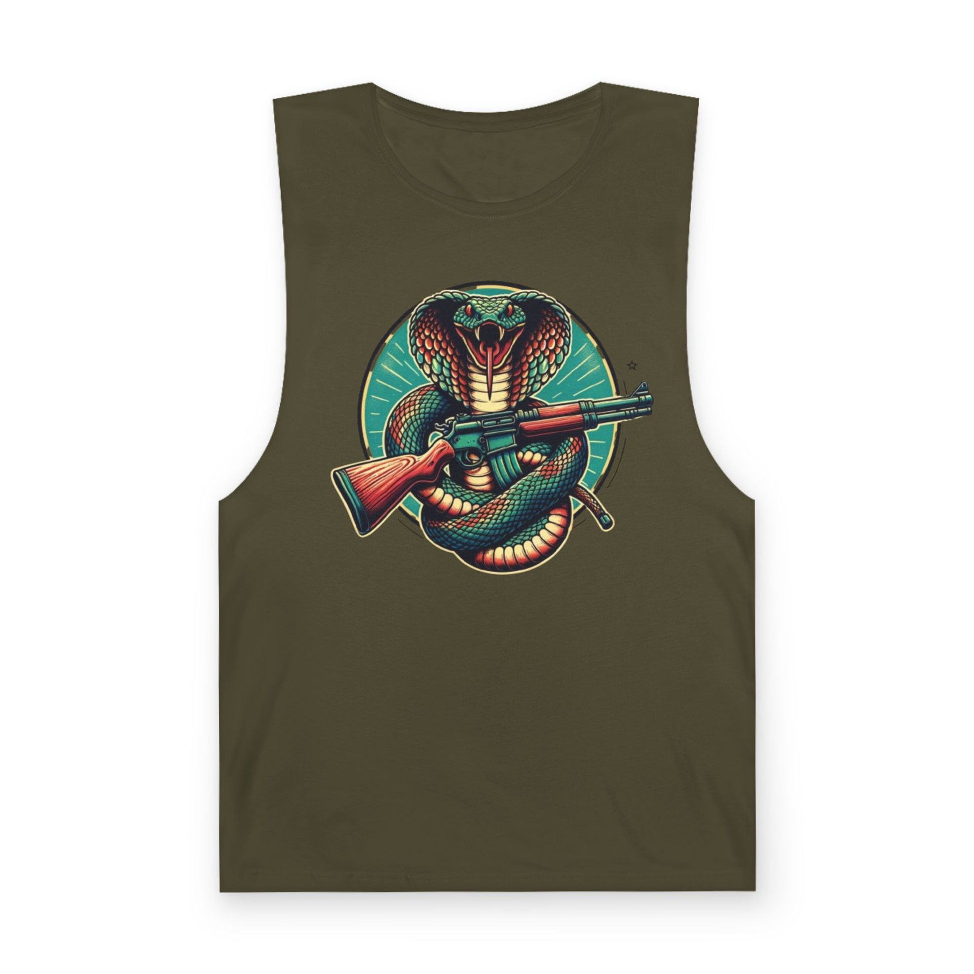 Vintage Cobra with Assault Rifle Graphic Tank Top