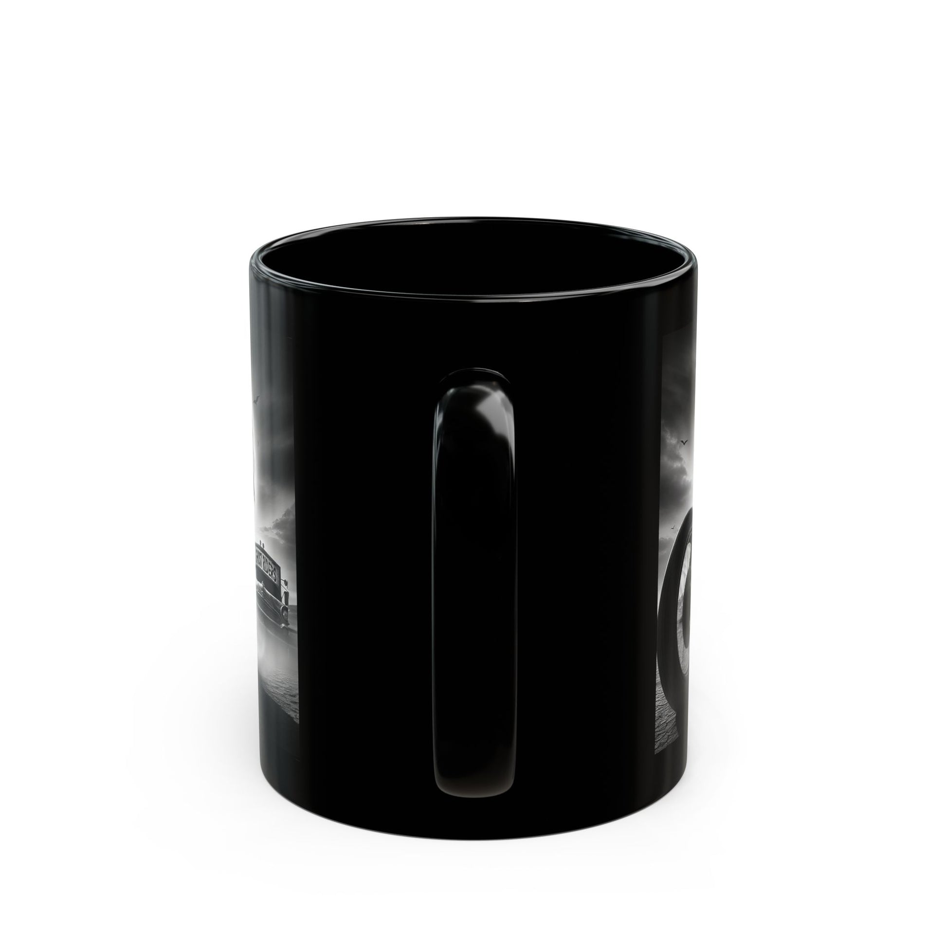 Demon Moon Rider Black Mug (11oz, 15oz)