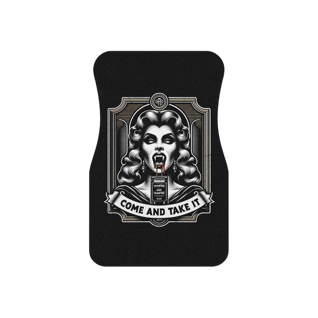 Gothic Car Mats Set, Unique Auto Floor Liners