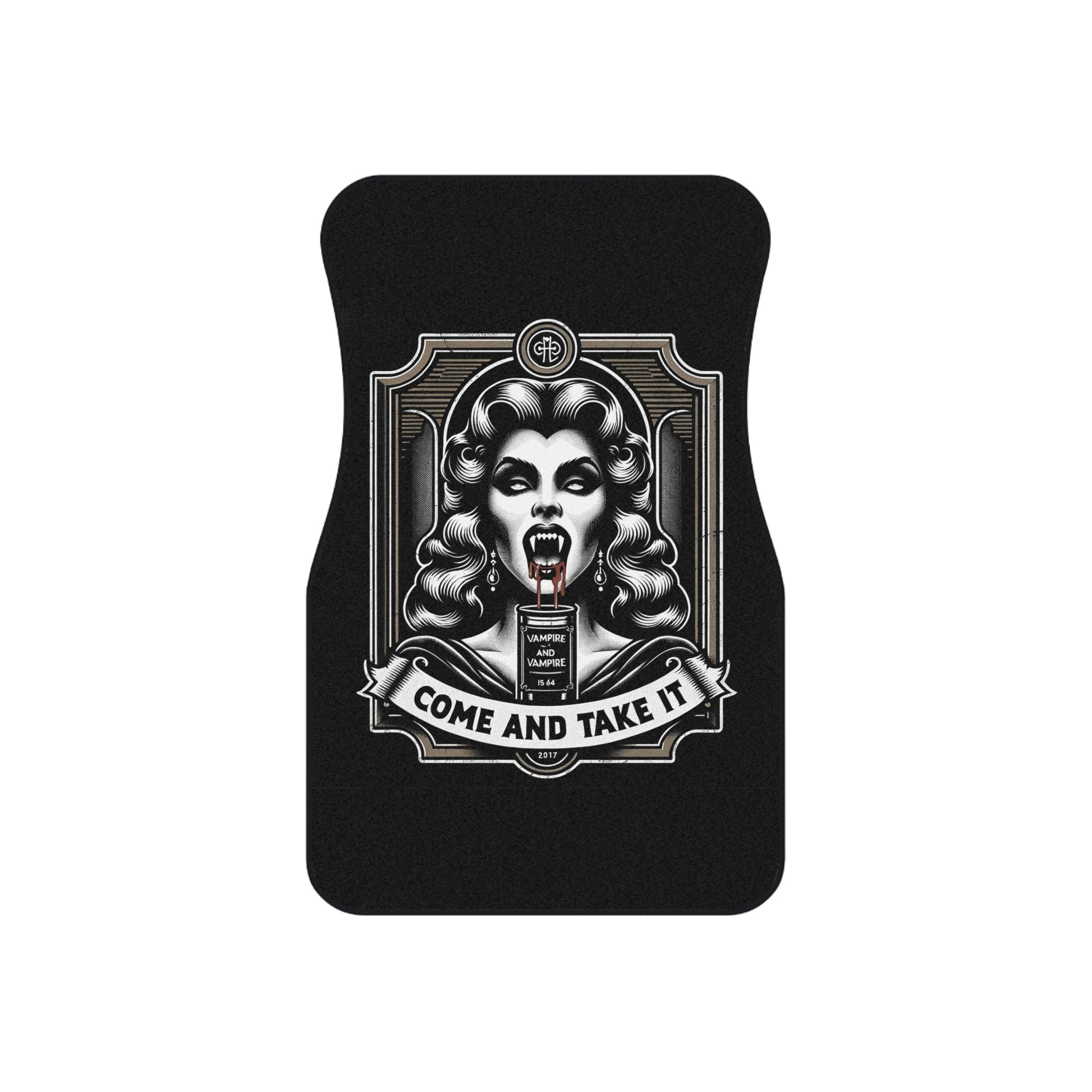 Gothic Car Mats Set, Unique Auto Floor Liners