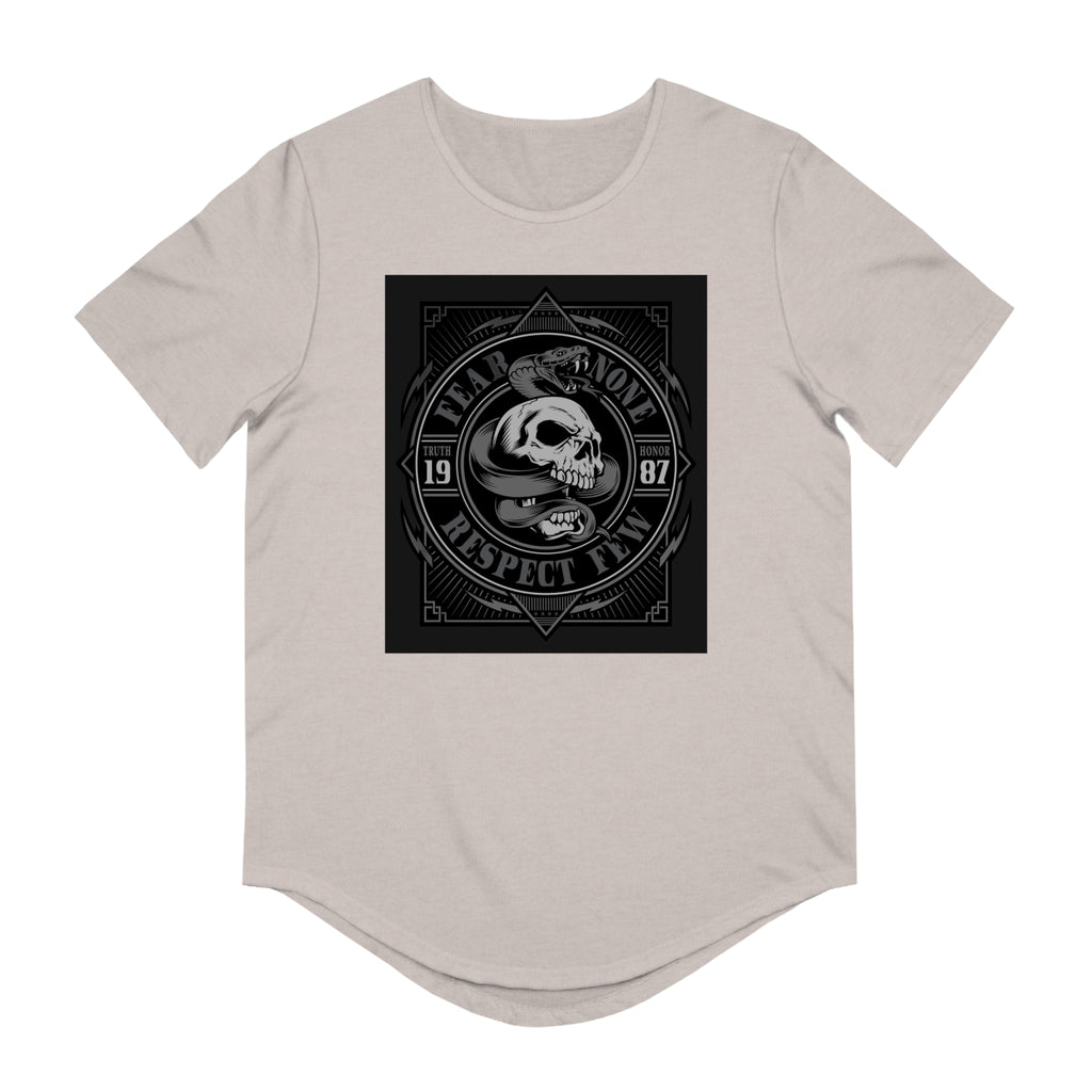 Fear None-Men's Jersey Curved Hem Tee
