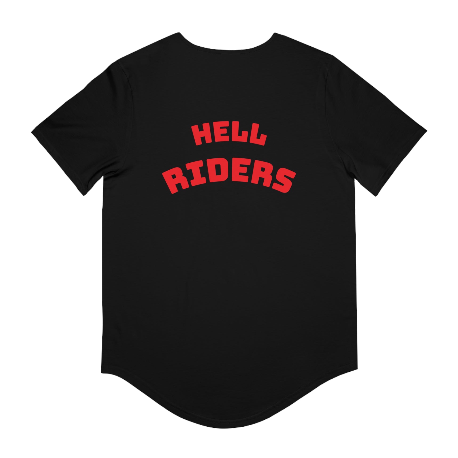 Hell Riders-Men's Jersey Curved Hem Tee, Biker Shirt, Hell Riders Tee, Motorcycle Apparel