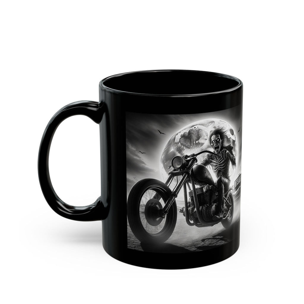 Demon Moon Rider Black Mug (11oz, 15oz)