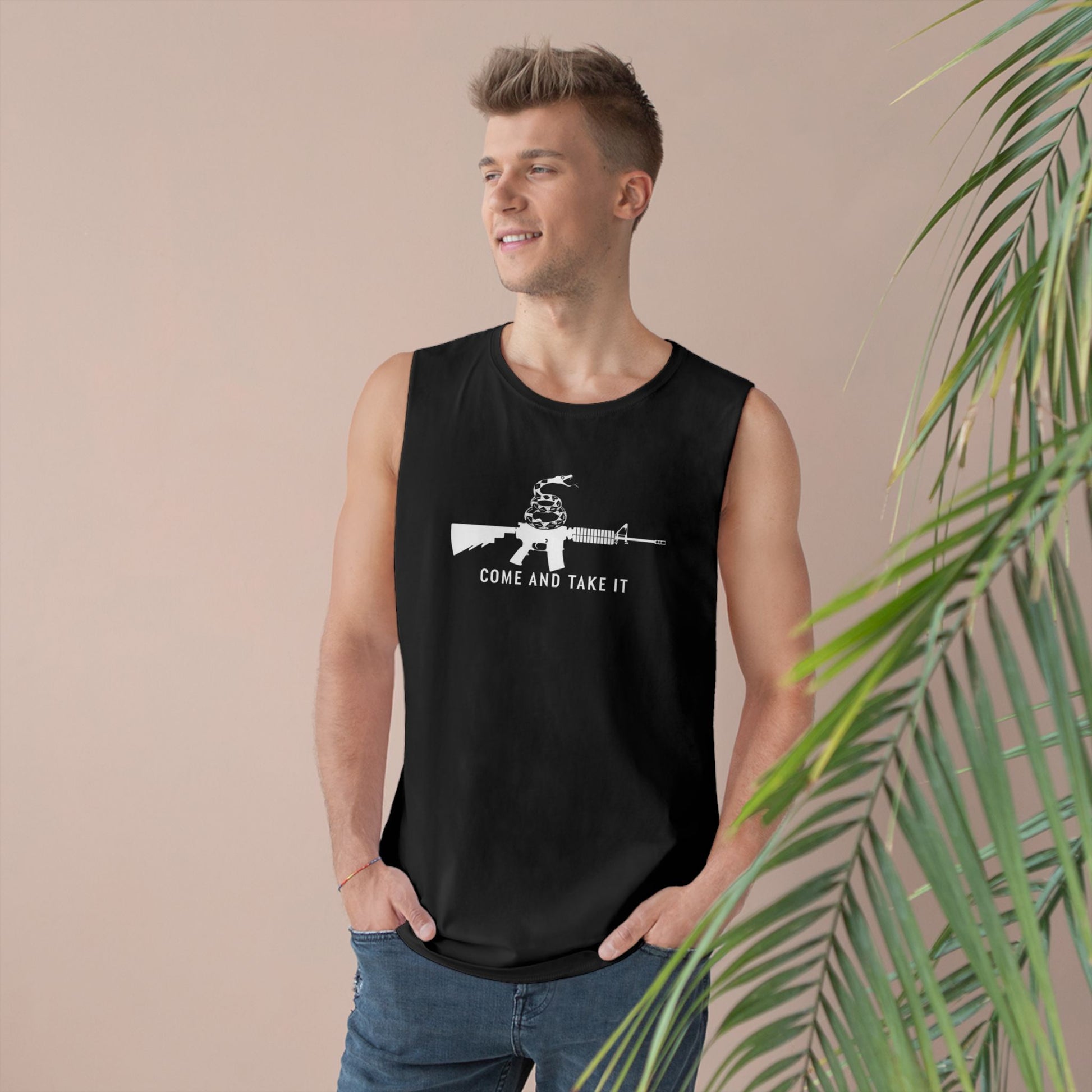 Come and Take It Rifle Snake-Sleeveless Tee