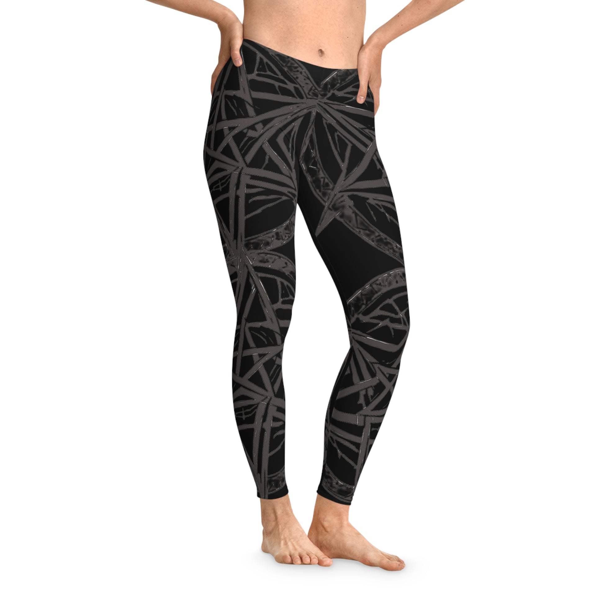 Pentagram Chic Patterned Leggings