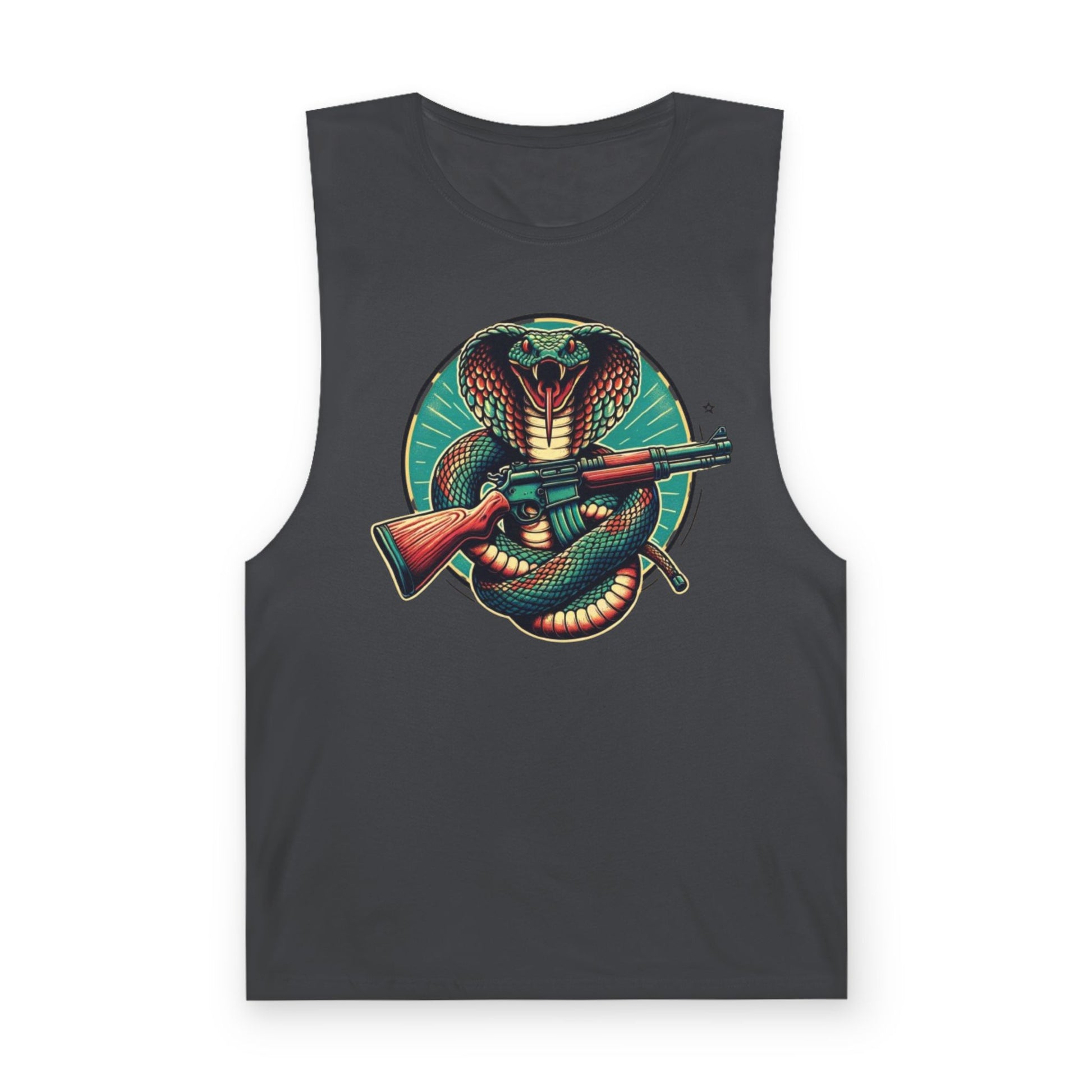 Vintage Cobra with Assault Rifle Graphic Tank Top