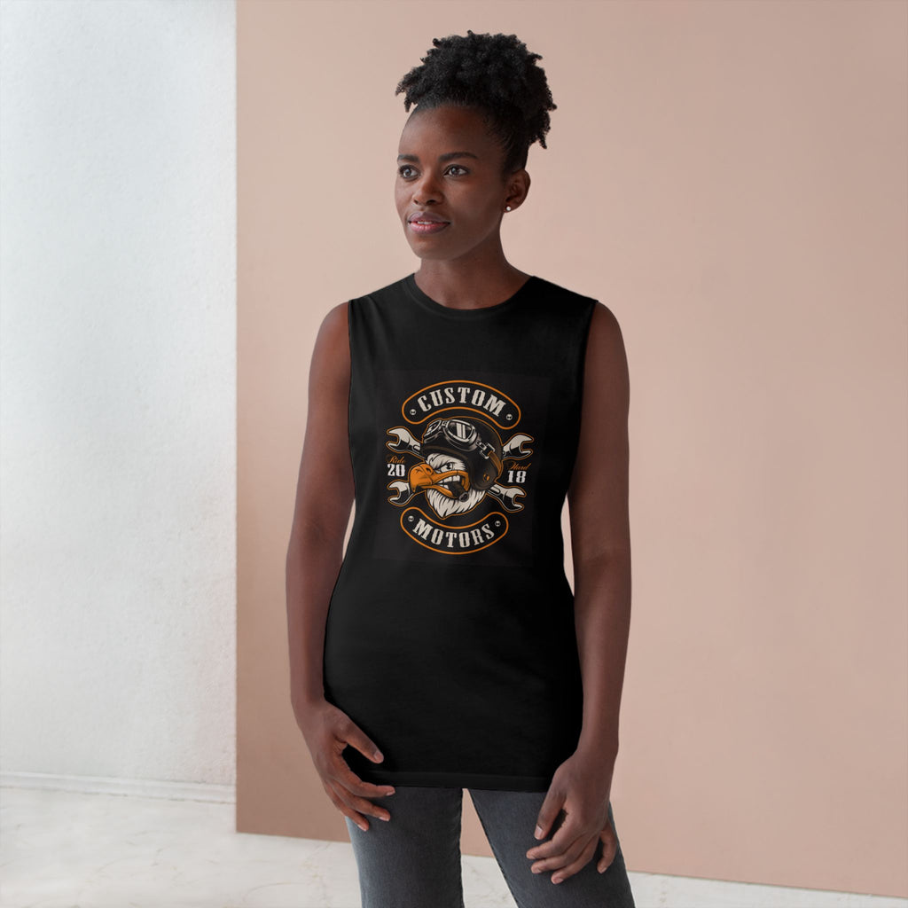 Custom Motors Cigar Smoking Eagle Sleeveless Tee