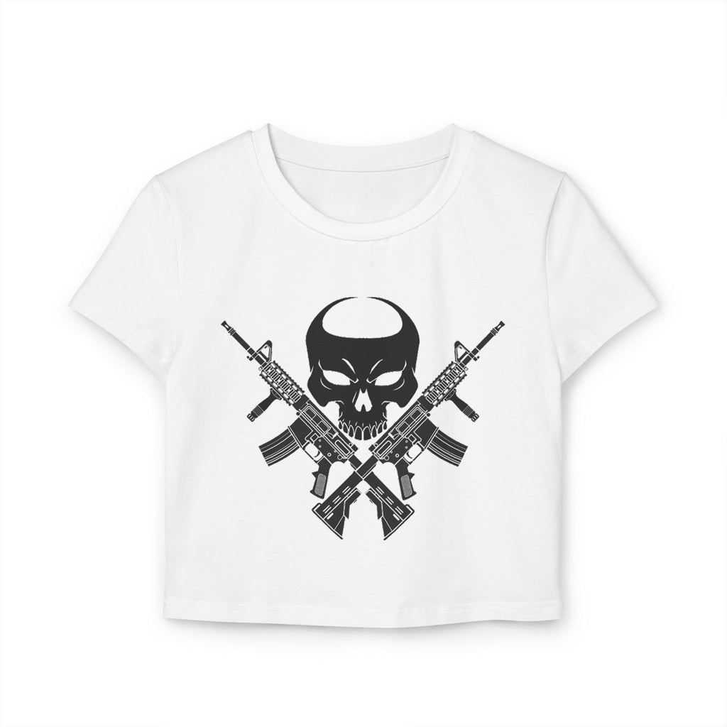 War Skull Women's Baby Tee