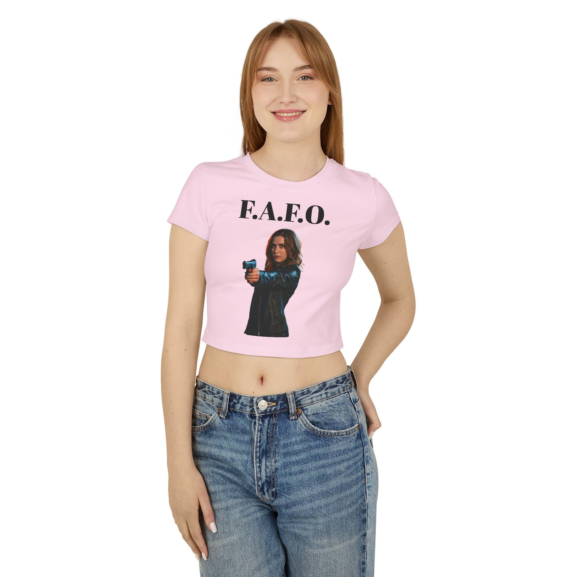 F.A.F.O. Women's Baby Tee - Empowering Graphic Tee