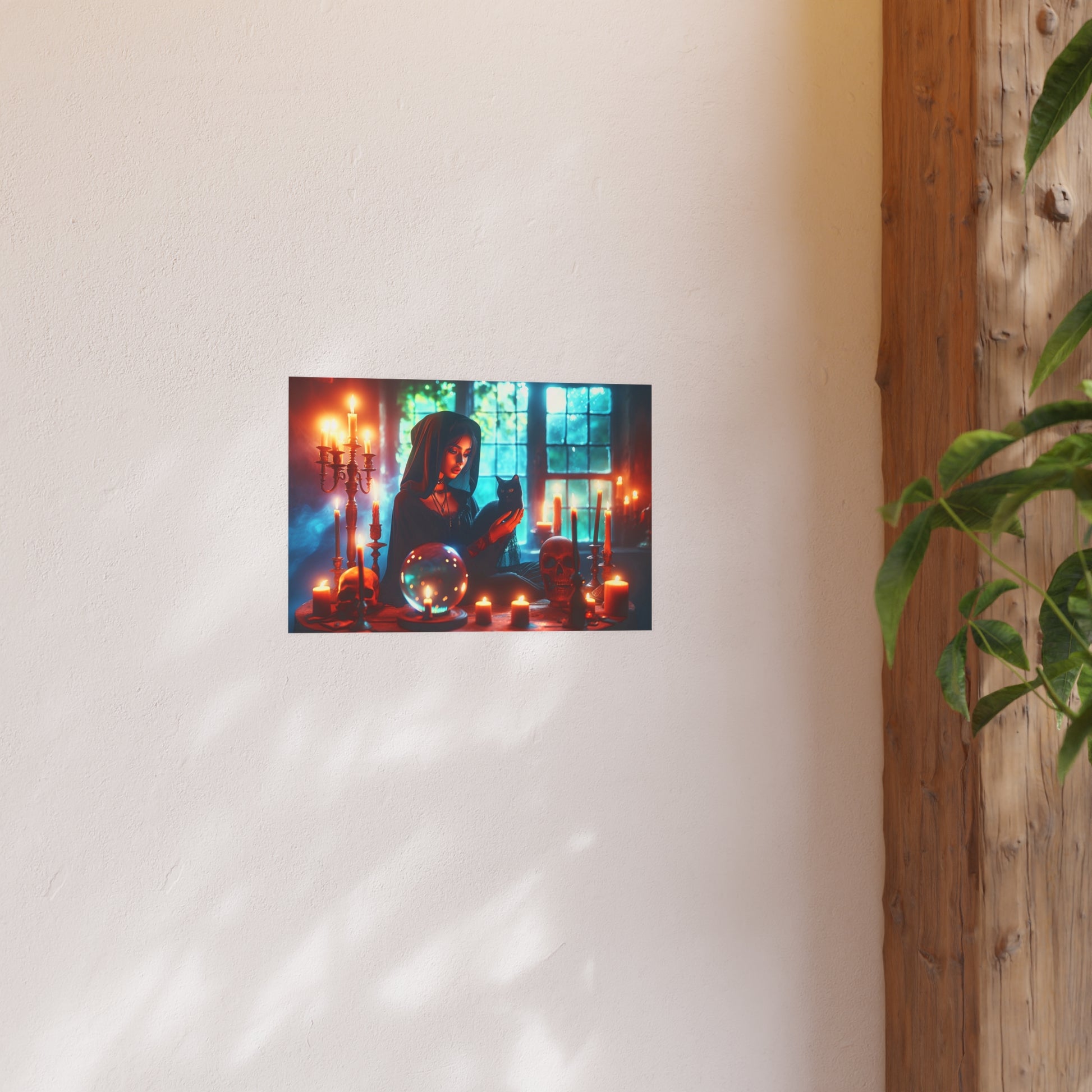 Black Cat Familiar Satin and Archival Matte Poster