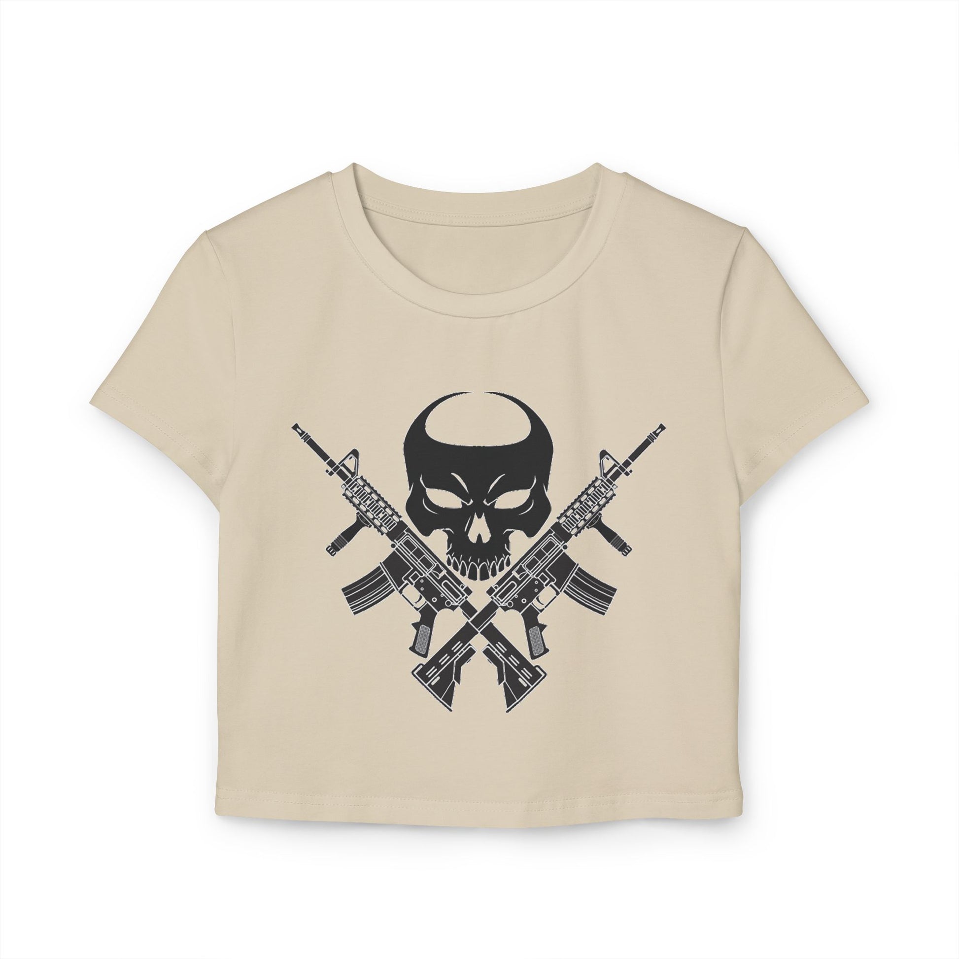 War Skull Women's Baby Tee