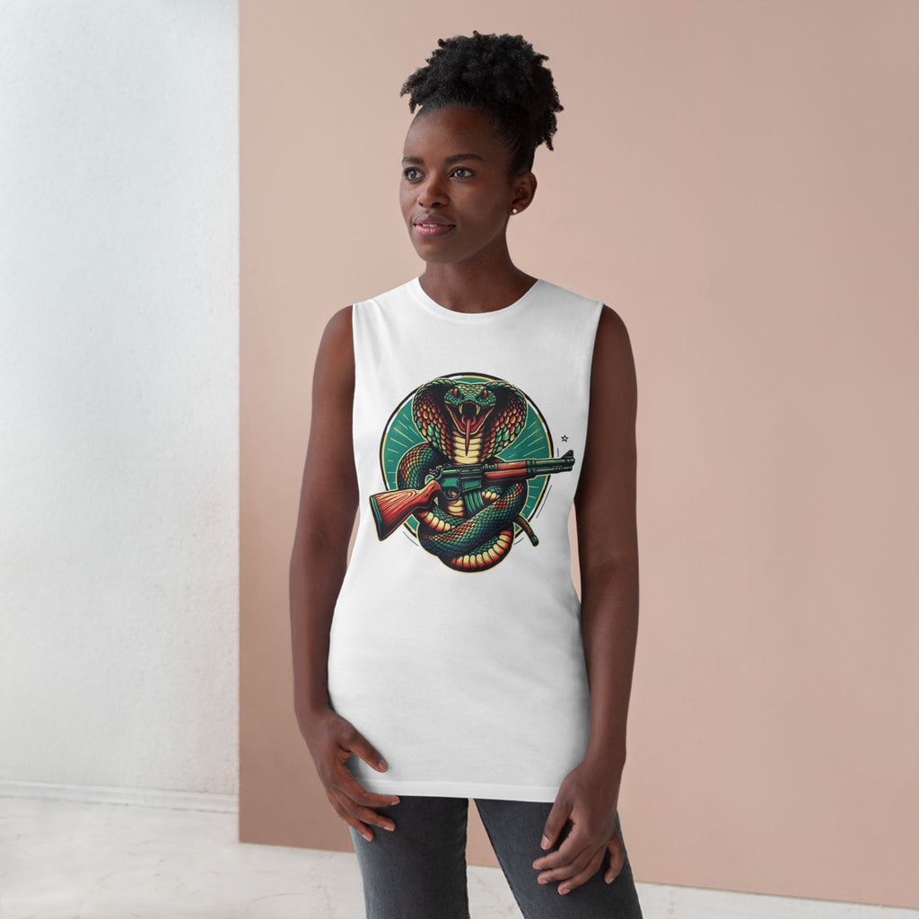 Vintage Cobra with Assault Rifle Graphic Tank Top