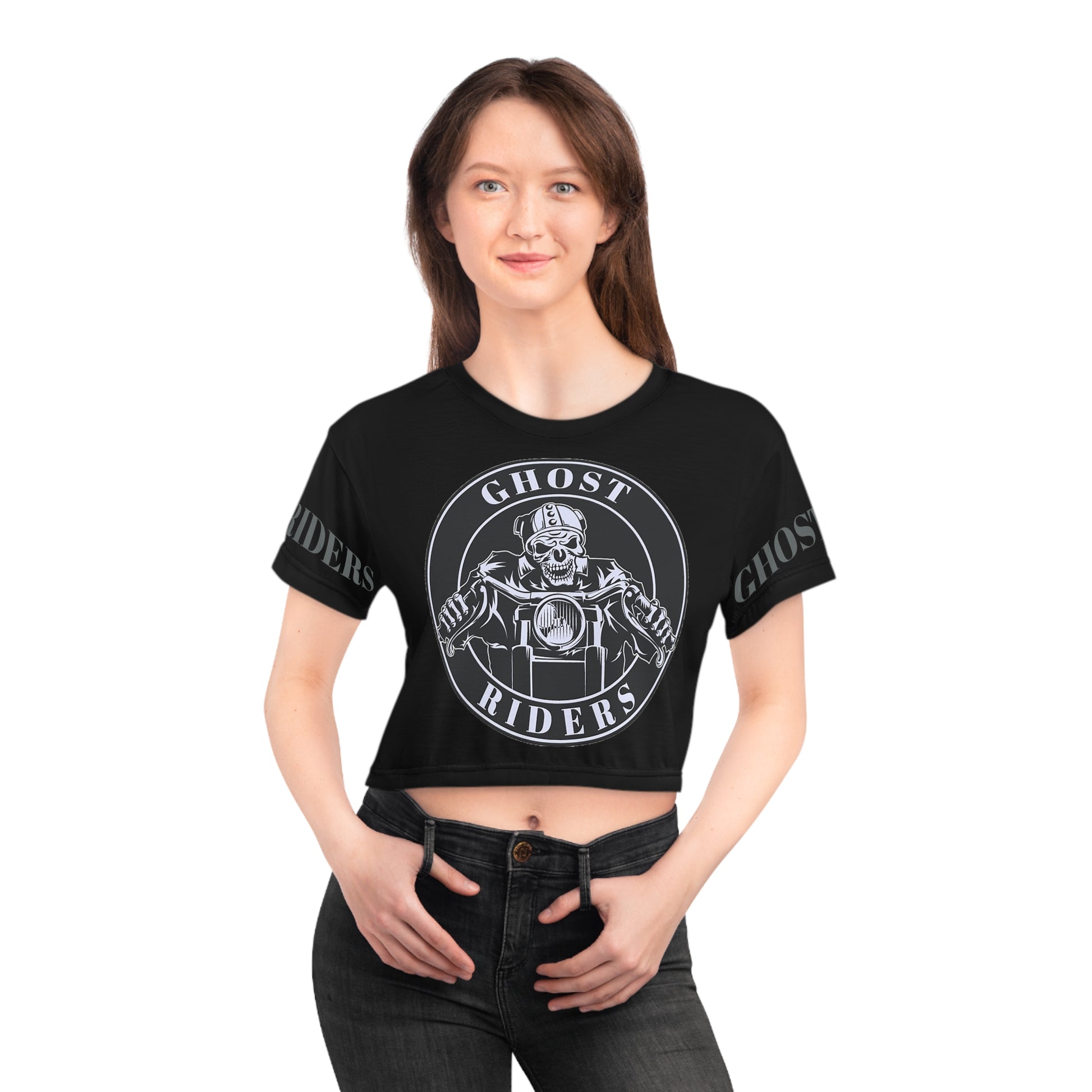 GHOST RIDERS Crop Tee (AOP)