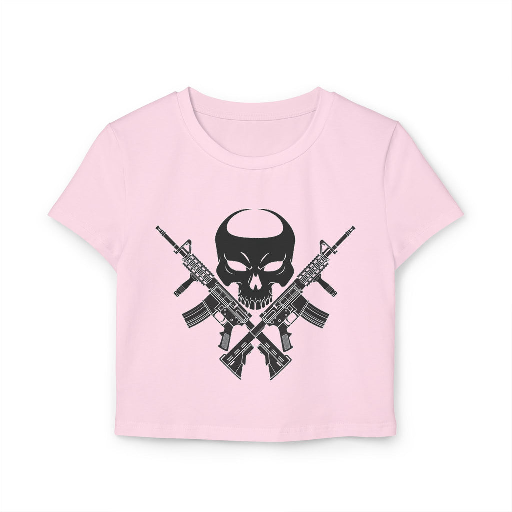 War Skull Women's Baby Tee