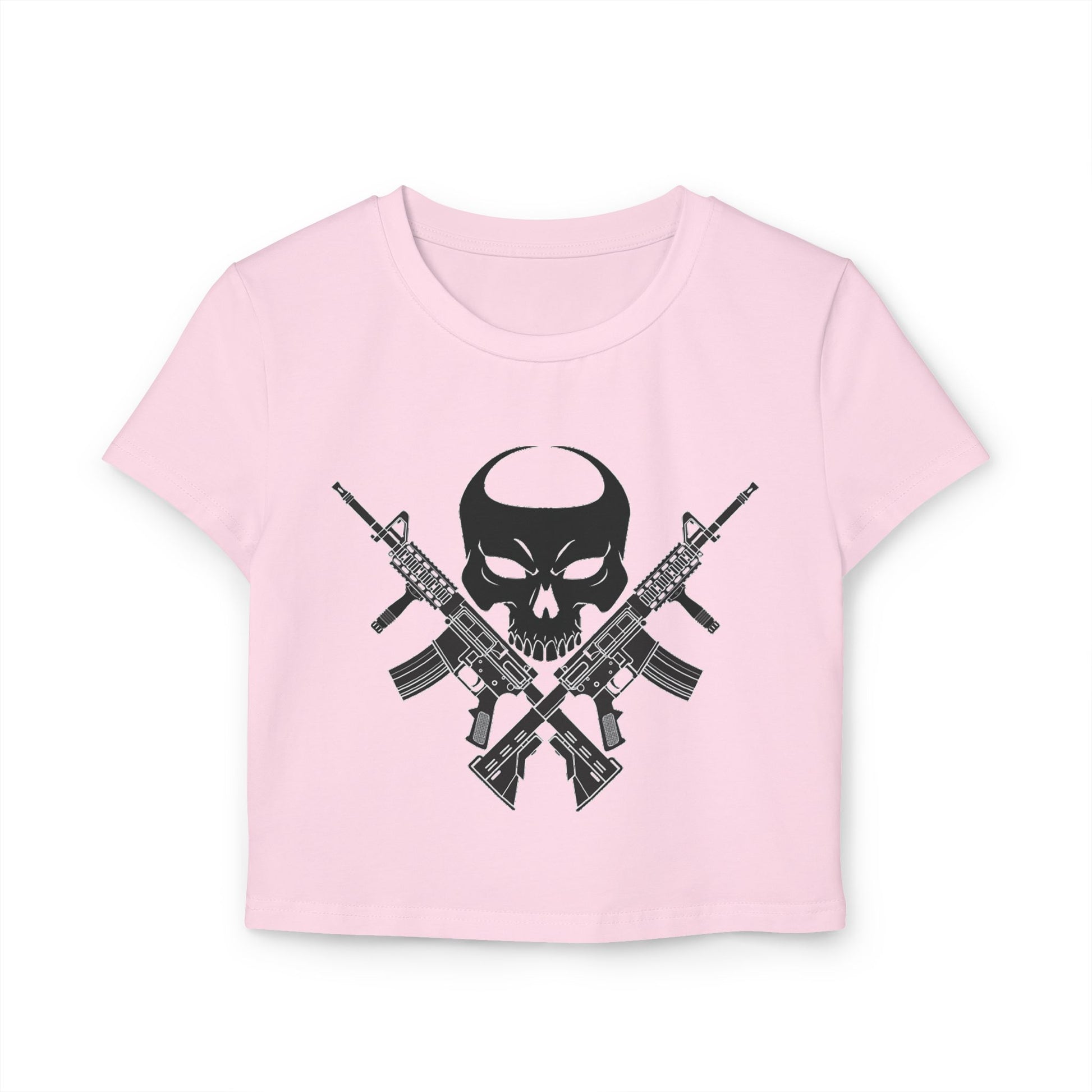 War Skull Women's Baby Tee