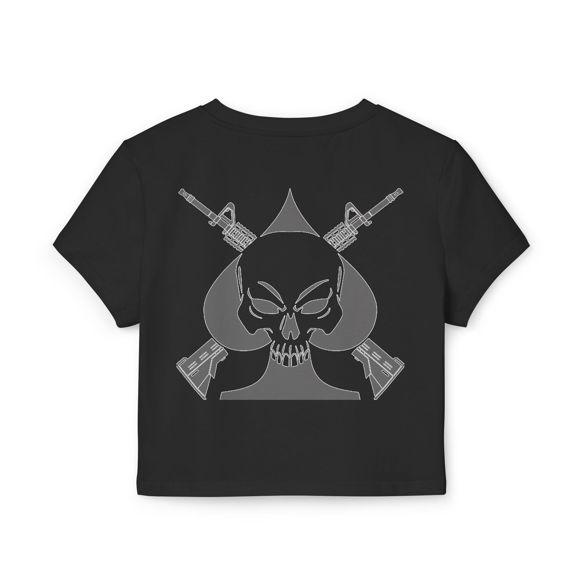 War Skull Women's Baby Tee