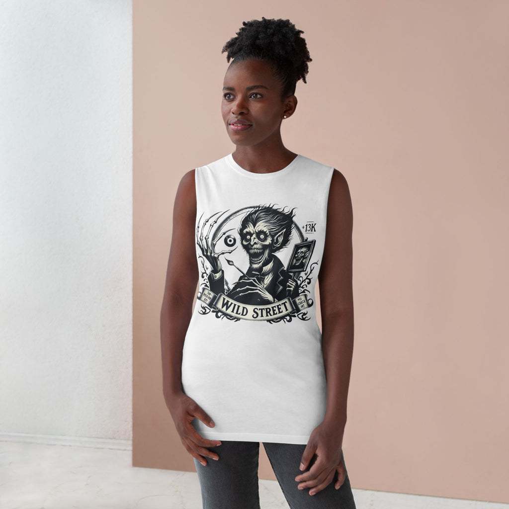 Crazy Wild Street Sleeveless Tee-Wild Street Graphic Tank Top, Gothic Style Apparel