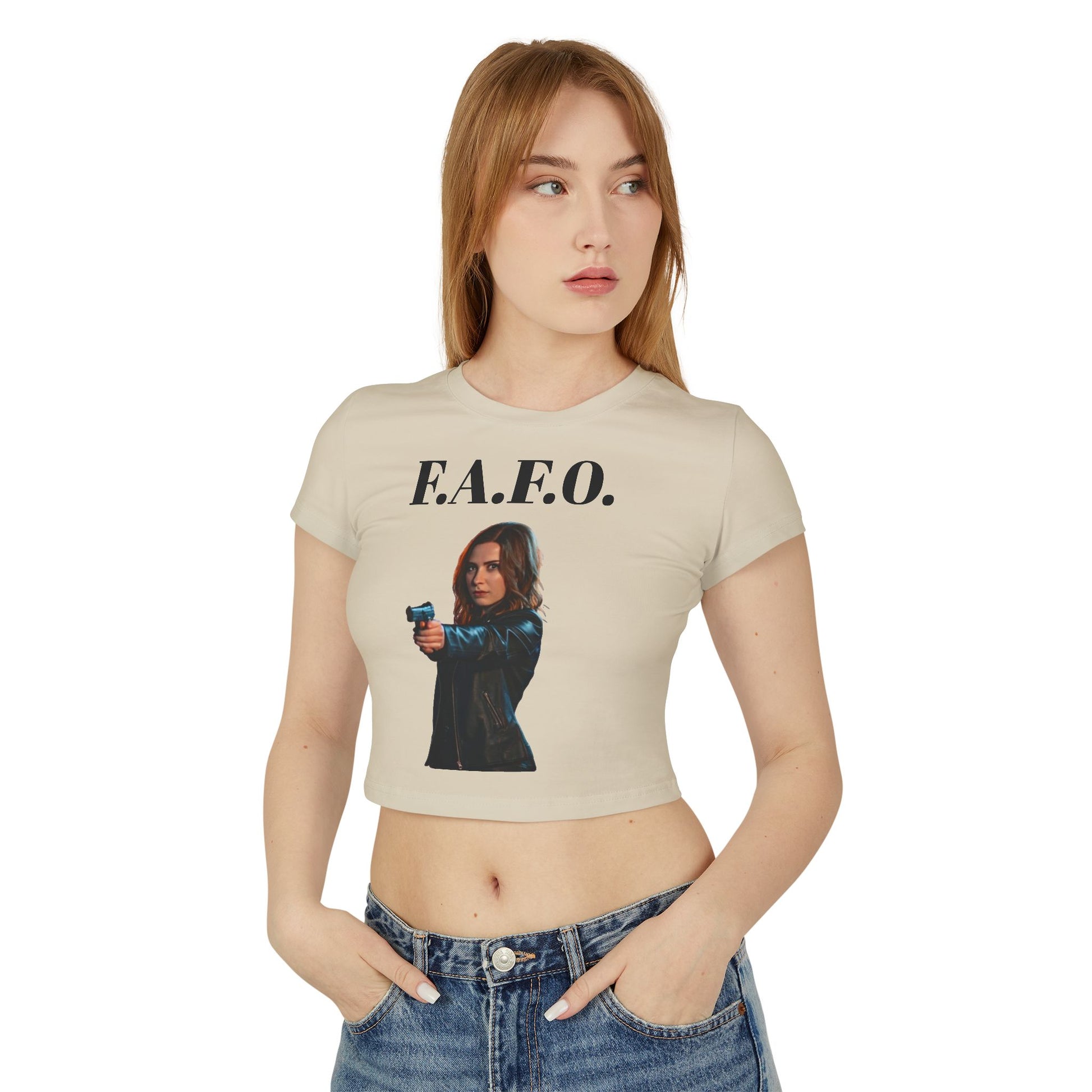 F.A.F.O. Women's Baby Tee - Empowering Graphic Tee