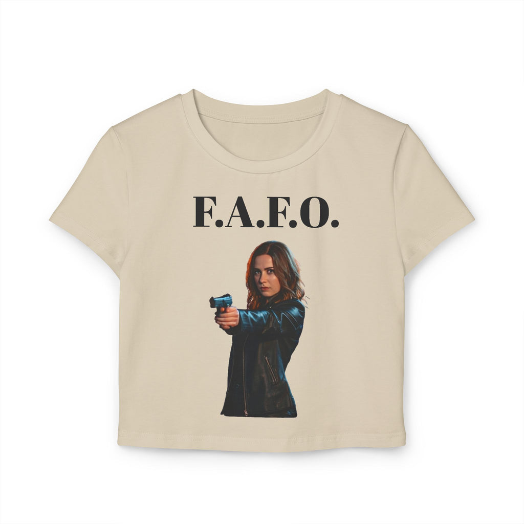F.A.F.O. Women's Baby Tee - Empowering Graphic Tee