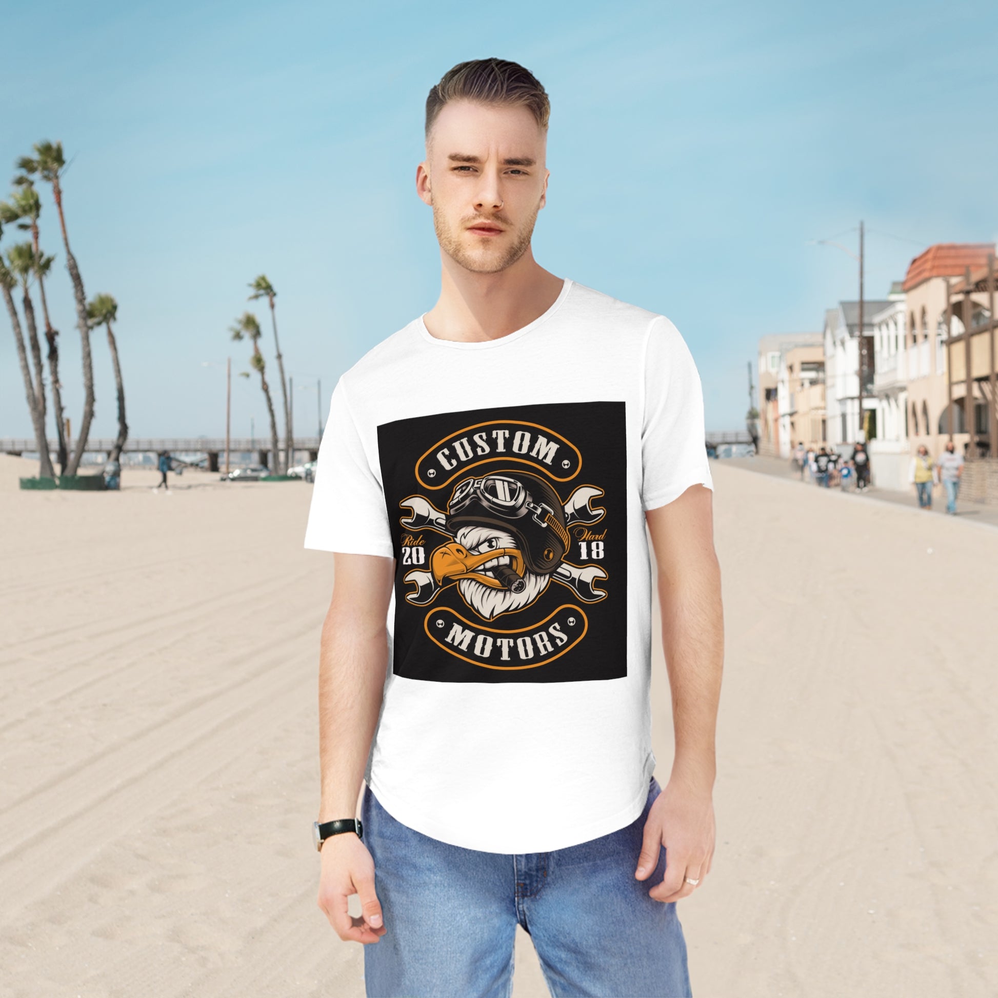 Custom Motors Curved Hem Tee
