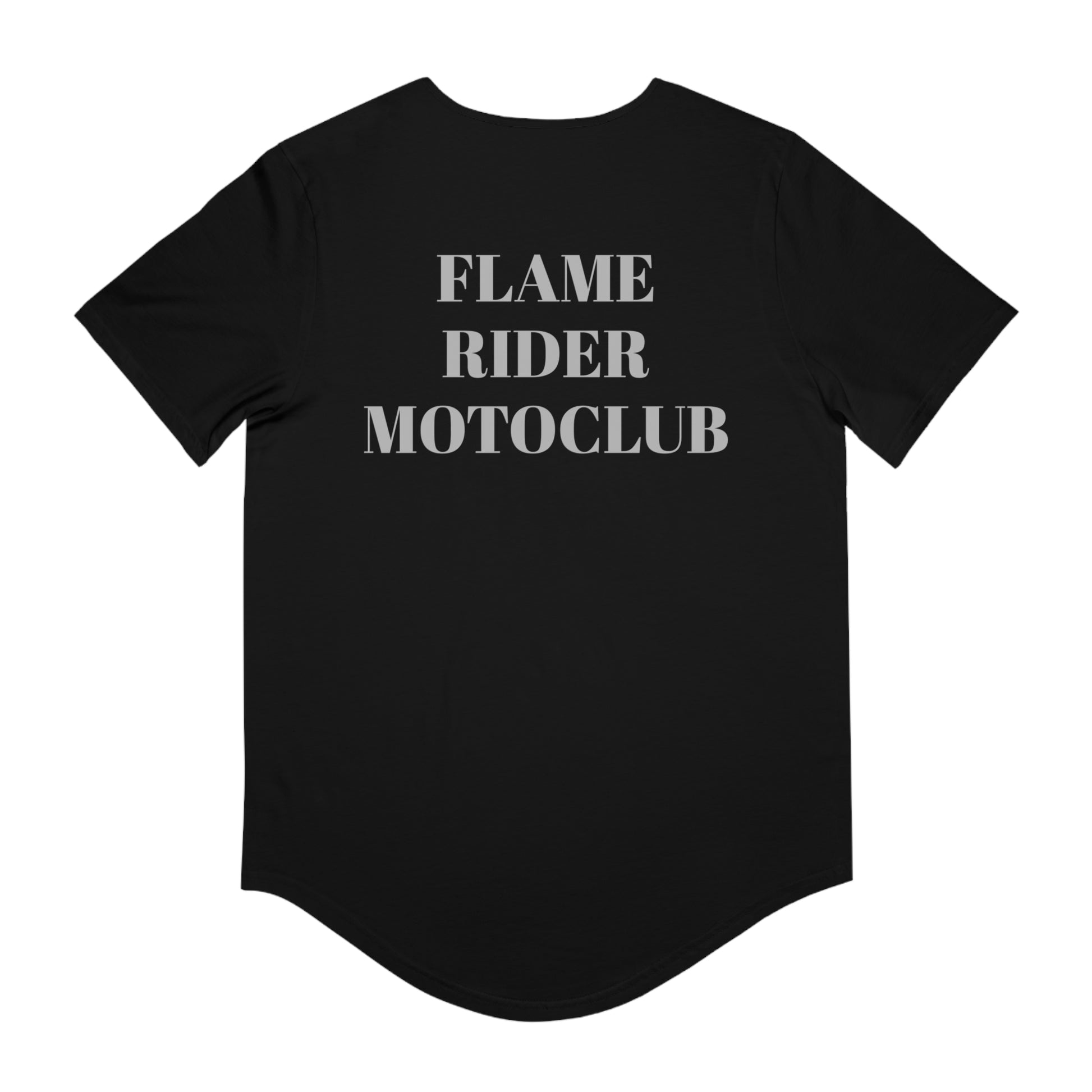 Flame Riders Moto Club Men's Jersey Curved Hem Tee