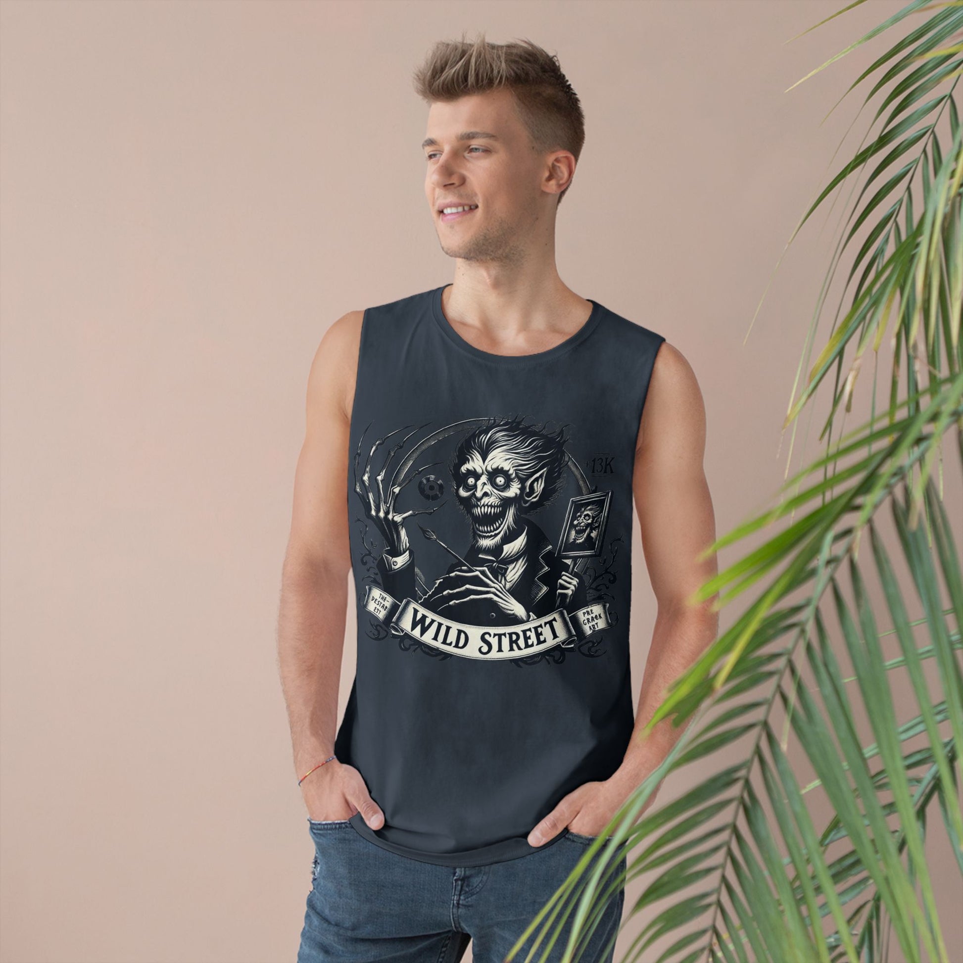 Crazy Wild Street Sleeveless Tee-Wild Street Graphic Tank Top, Gothic Style Apparel