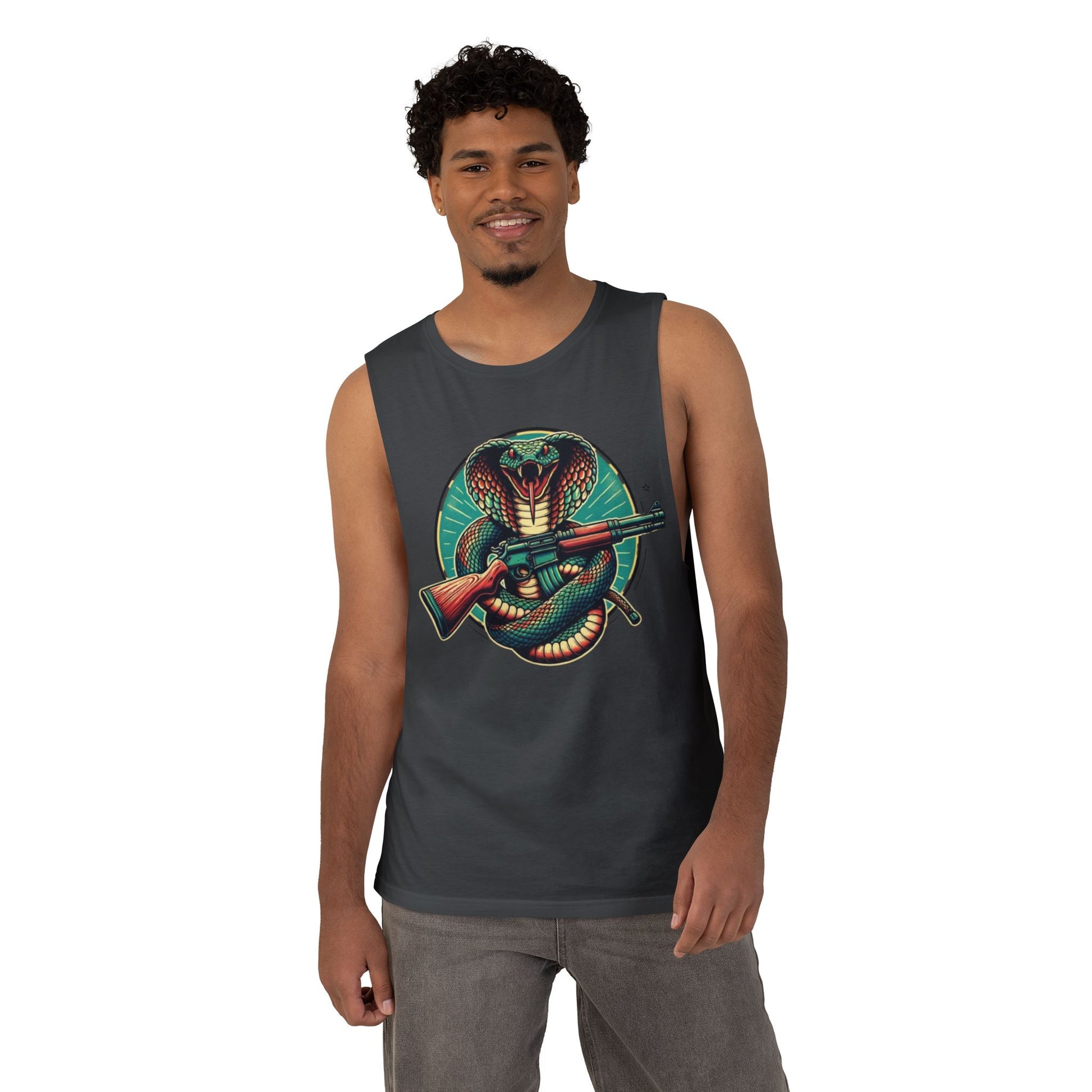 Vintage Cobra with Assault Rifle Graphic Tank Top
