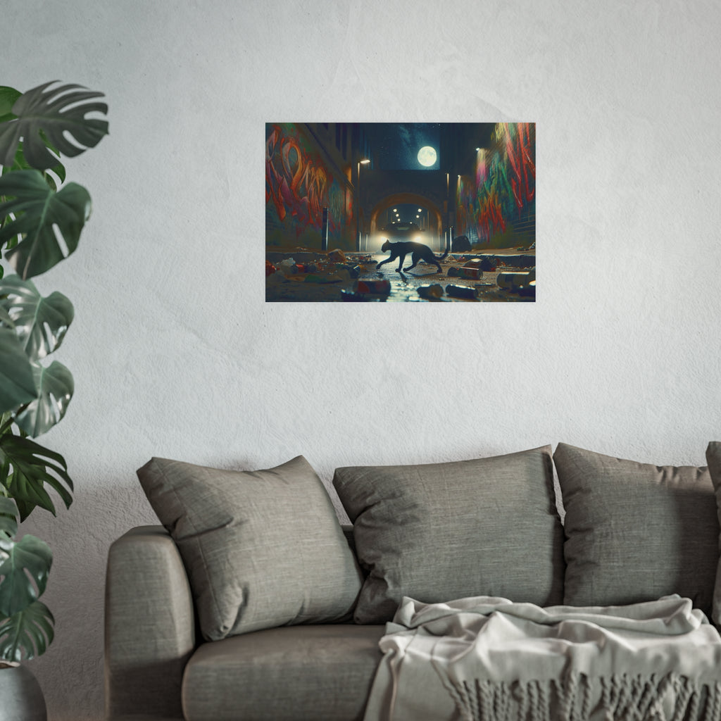 Cat Alley Satin and Archival Matte Poster