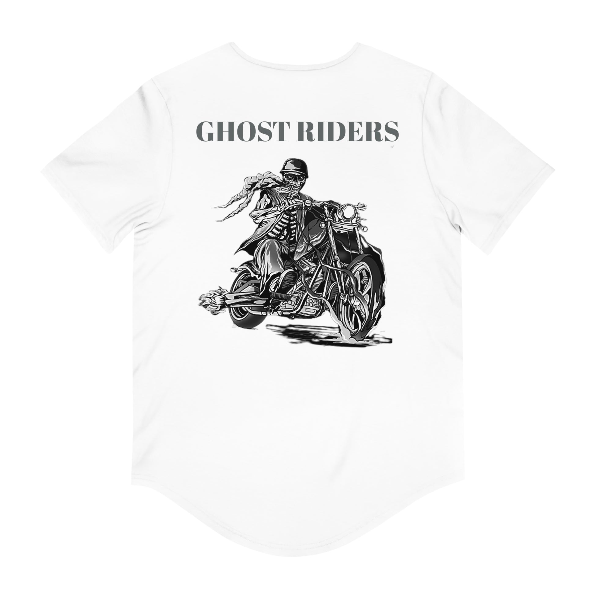 GHOST RIDERS Men's Jersey Curved Hem Tee