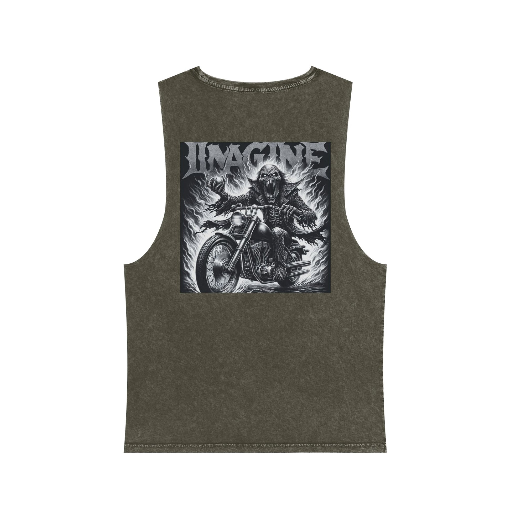 Ghost Riders Unisex Stonewash Tank Top