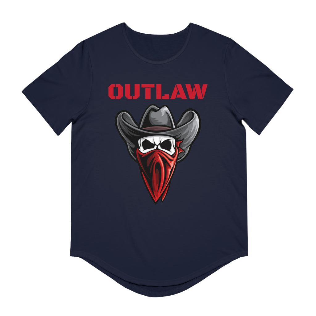 OUTLAW Men's Jersey Curved Hem Tee