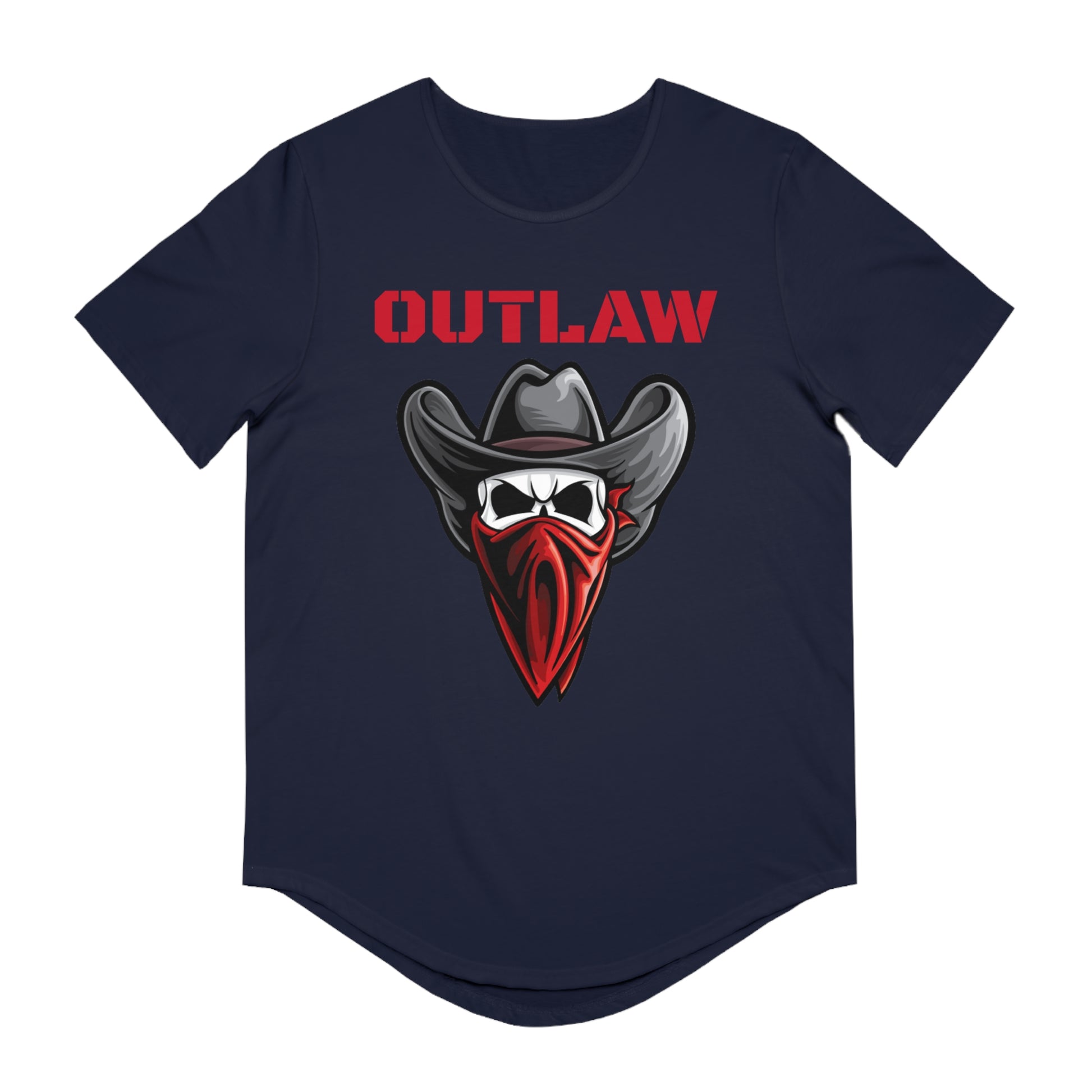 OUTLAW Men's Jersey Curved Hem Tee
