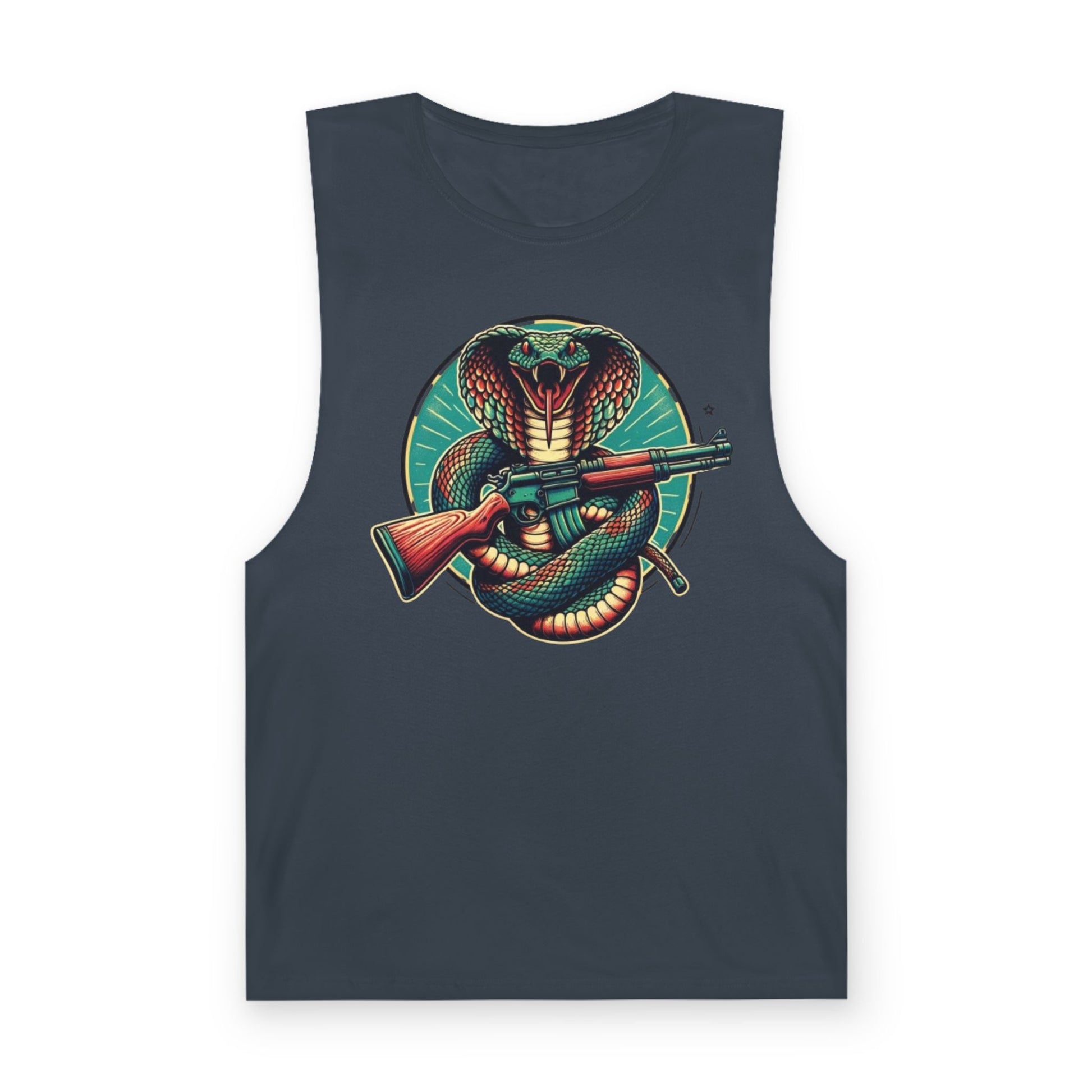 Vintage Cobra with Assault Rifle Graphic Tank Top