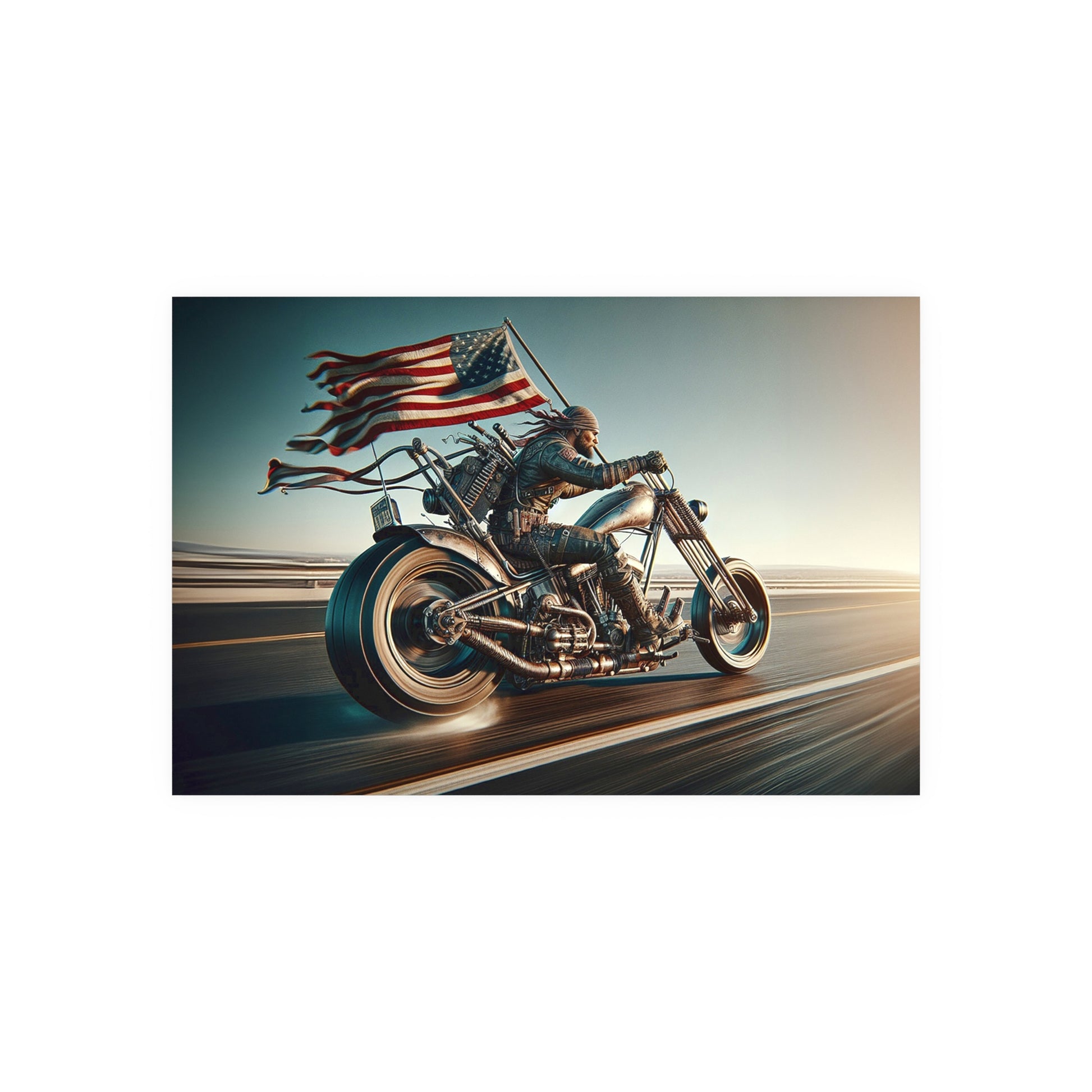 American Biker-Satin and Archival Matte Poster