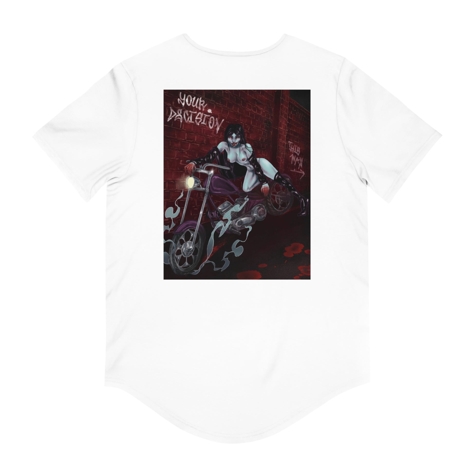 DEATH RIDERS Jersey Curved Hem Tee