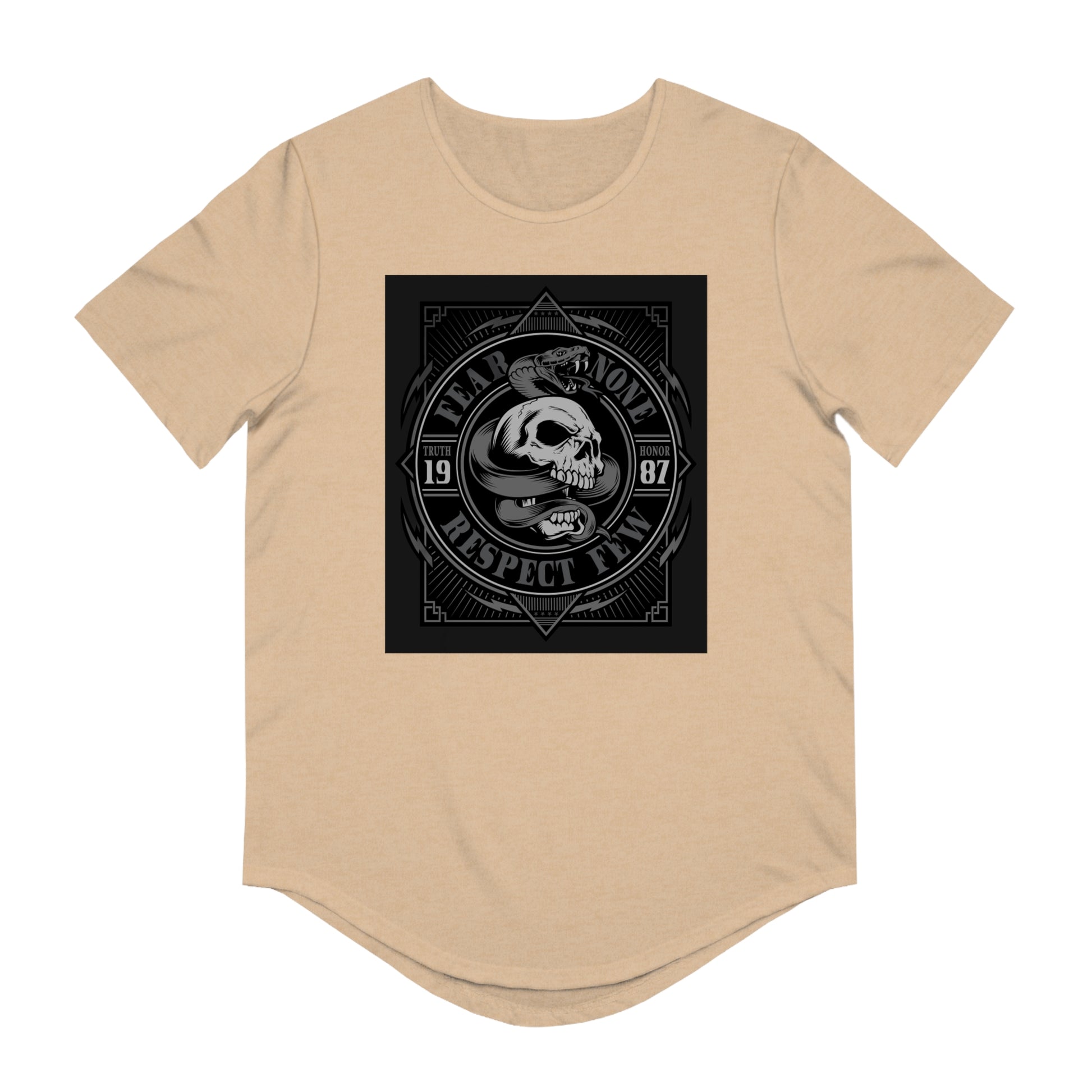Fear None-Men's Jersey Curved Hem Tee