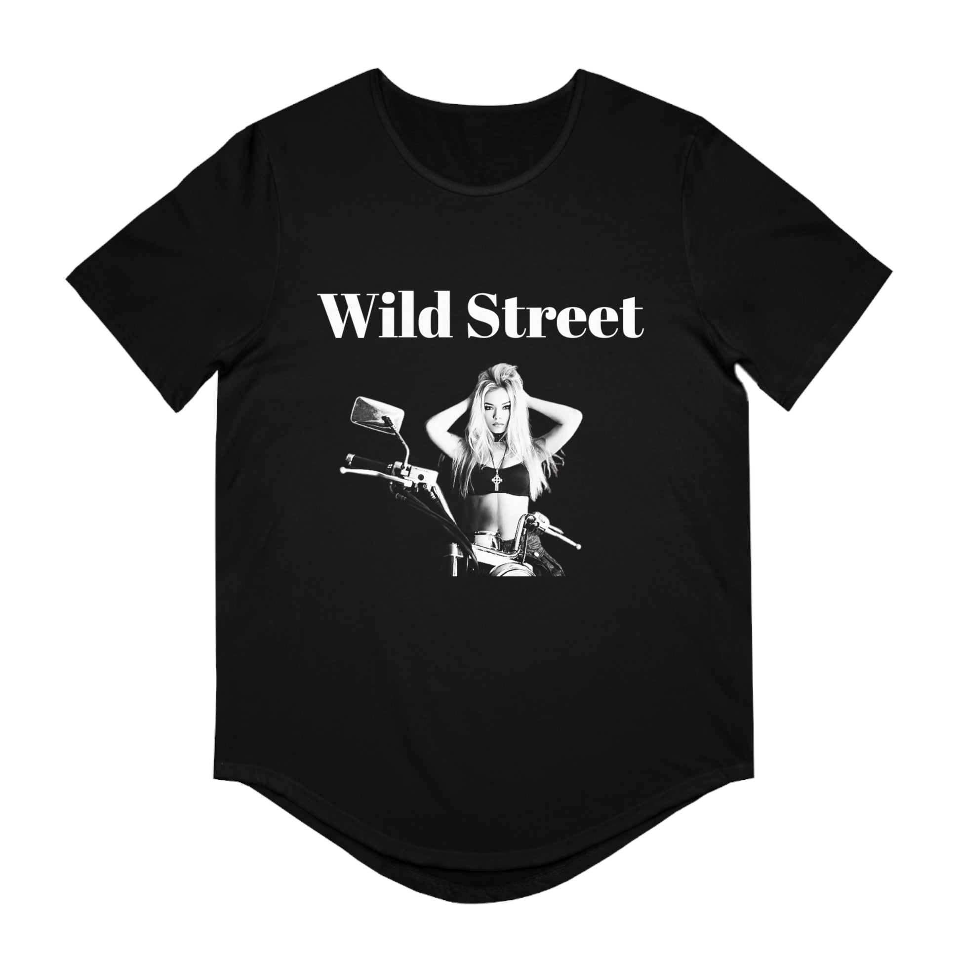 Wild Street Jersey Curved Hem Tee