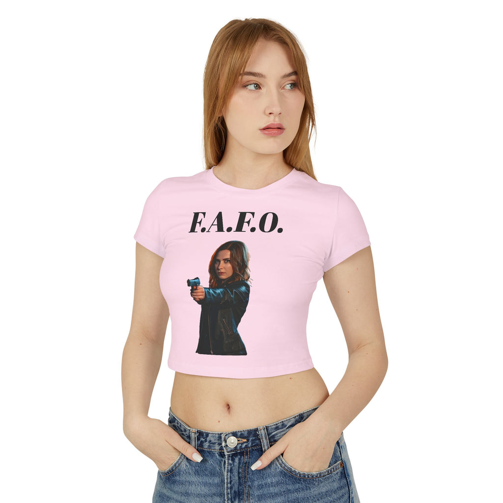F.A.F.O. Women's Baby Tee - Empowering Graphic Tee