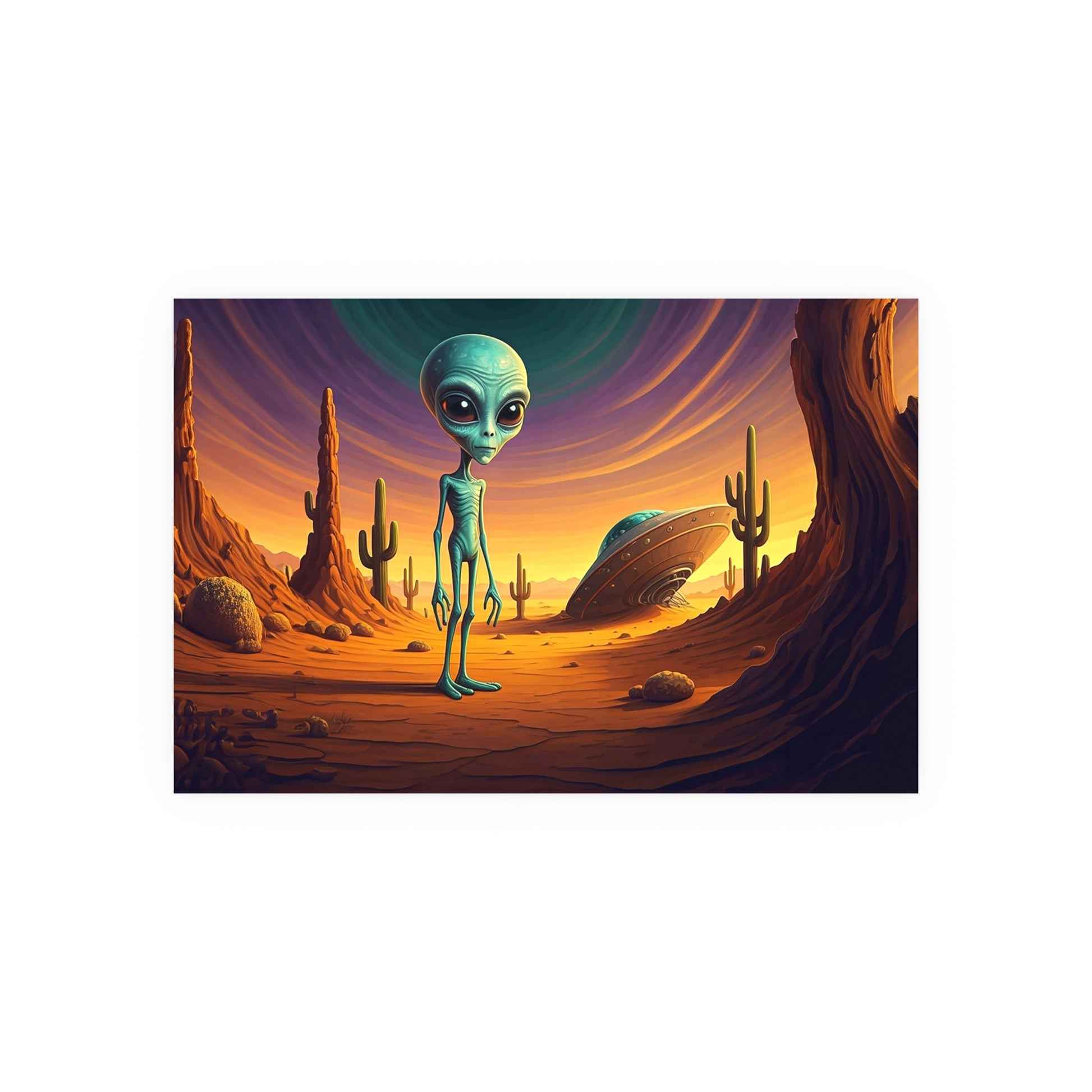 Crash Landing Satin and Archival Matte Poster