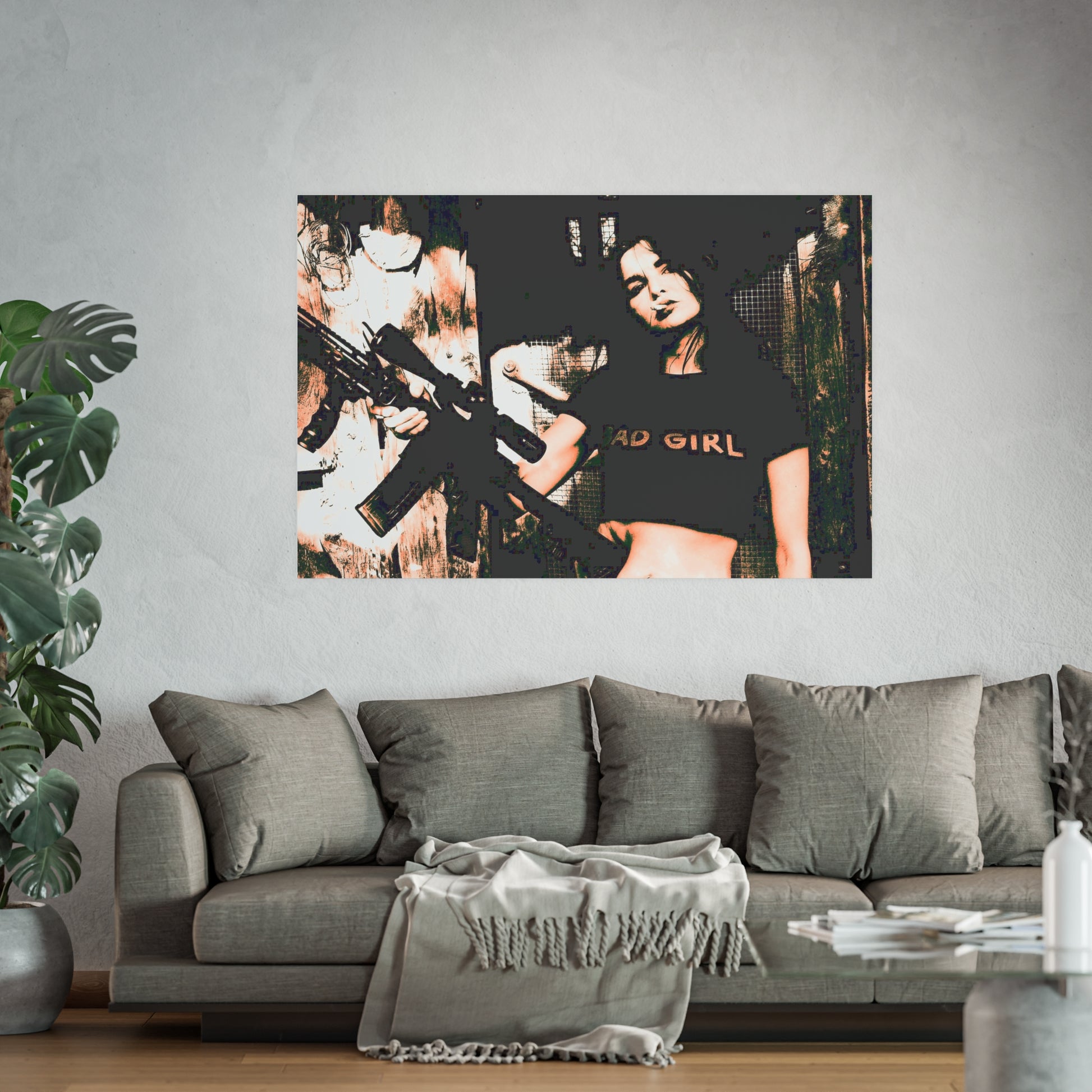 Bad Ass Woman-Satin and Archival Matte Poster