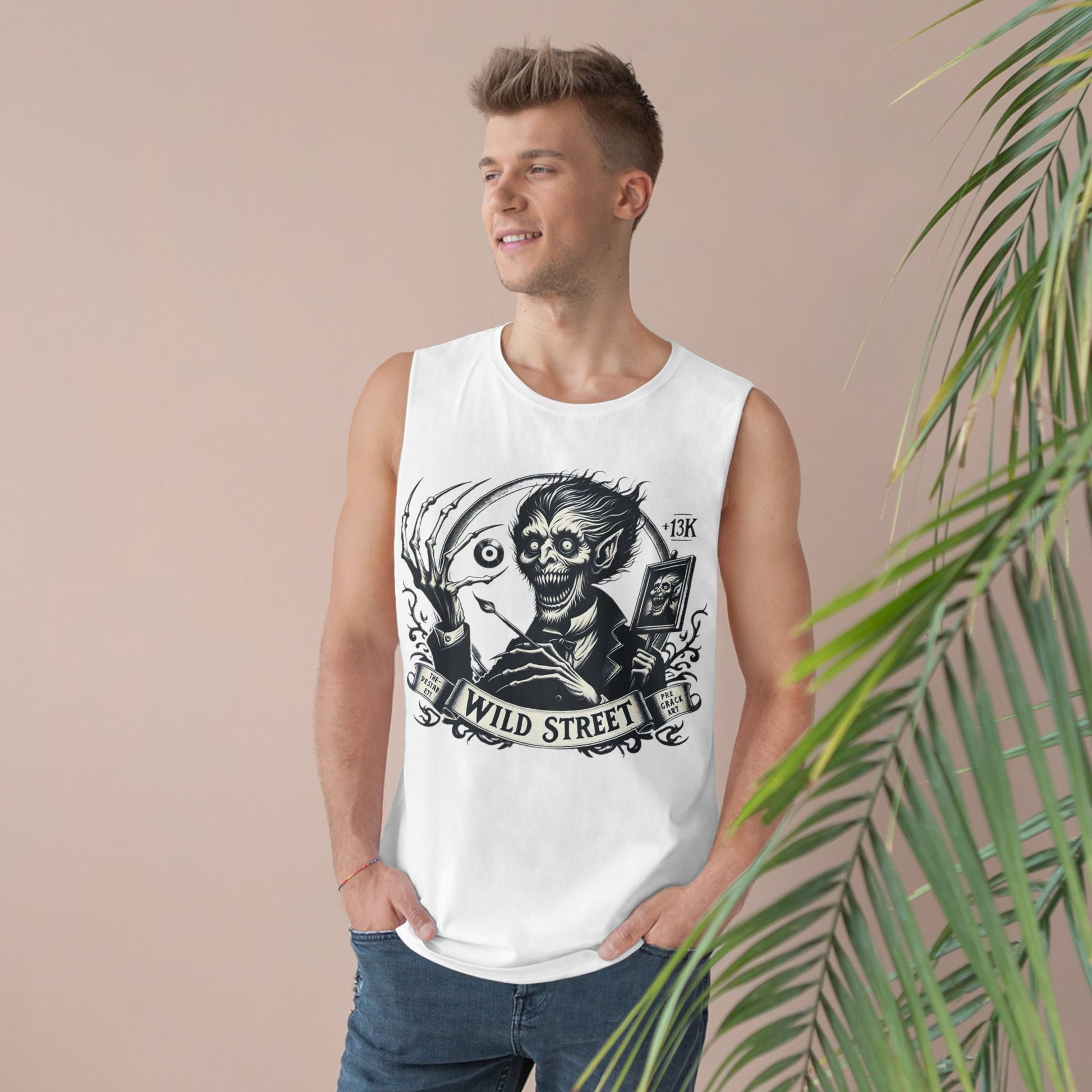 Crazy Wild Street Sleeveless Tee-Wild Street Graphic Tank Top, Gothic Style Apparel
