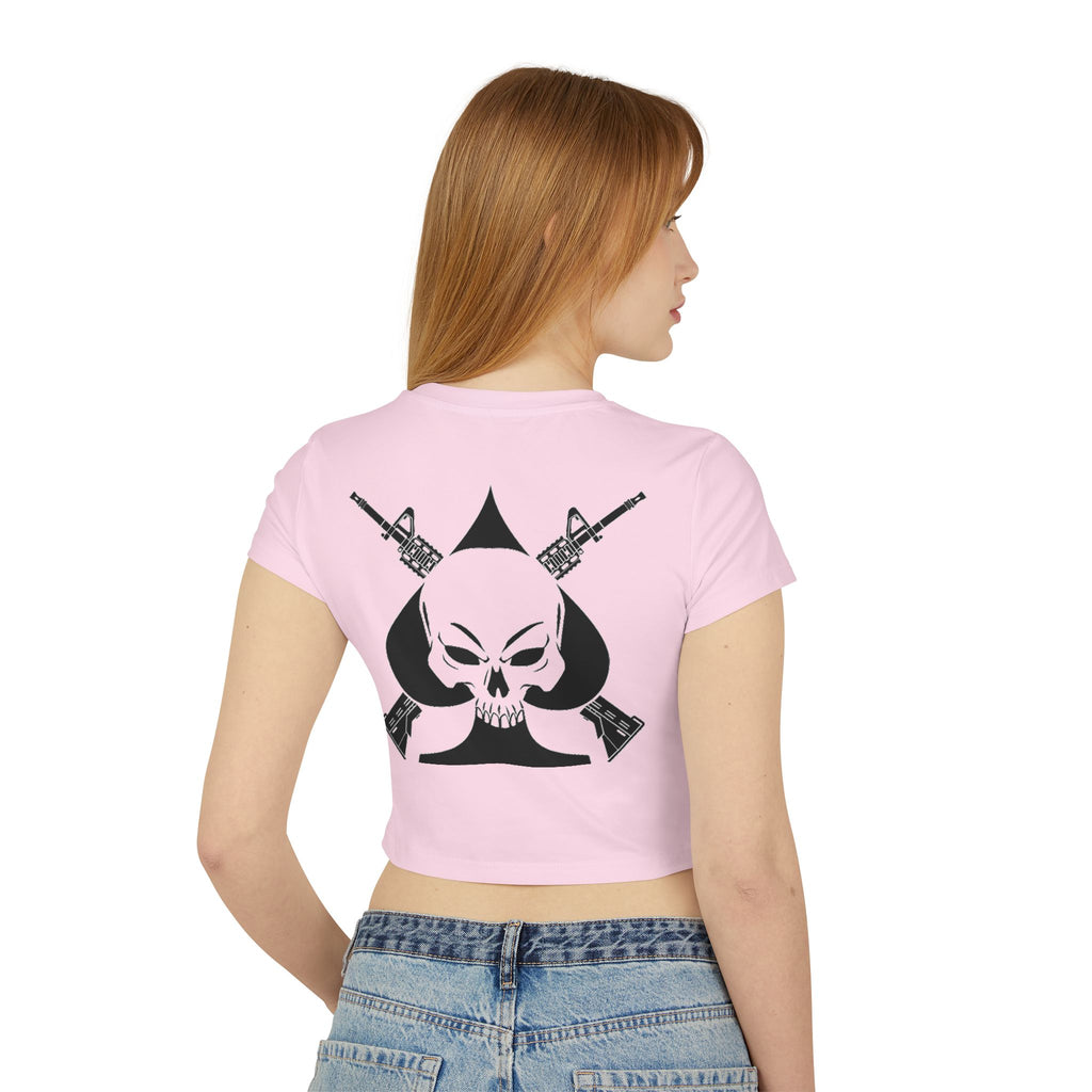 War Skull Women's Baby Tee