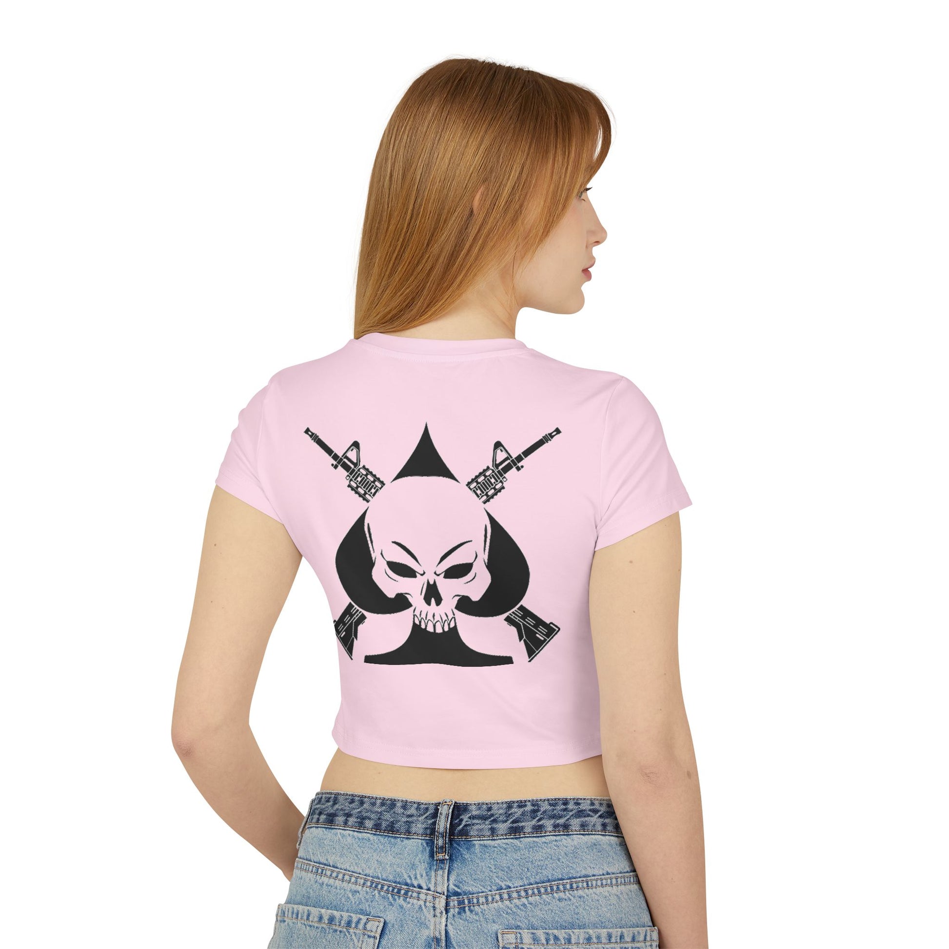 War Skull Women's Baby Tee